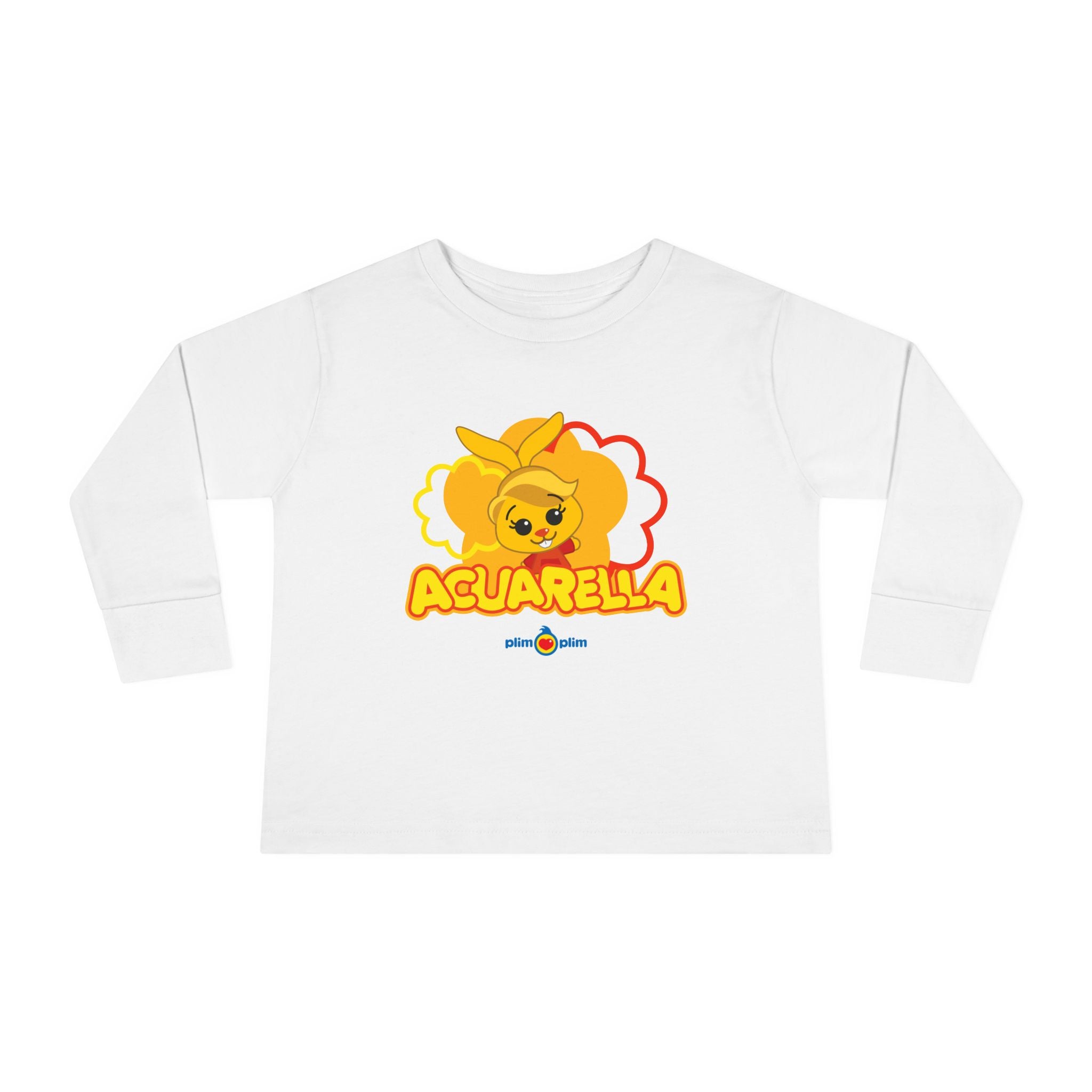 Plim Plim Camiseta Manga Larga de Niños Acuarella