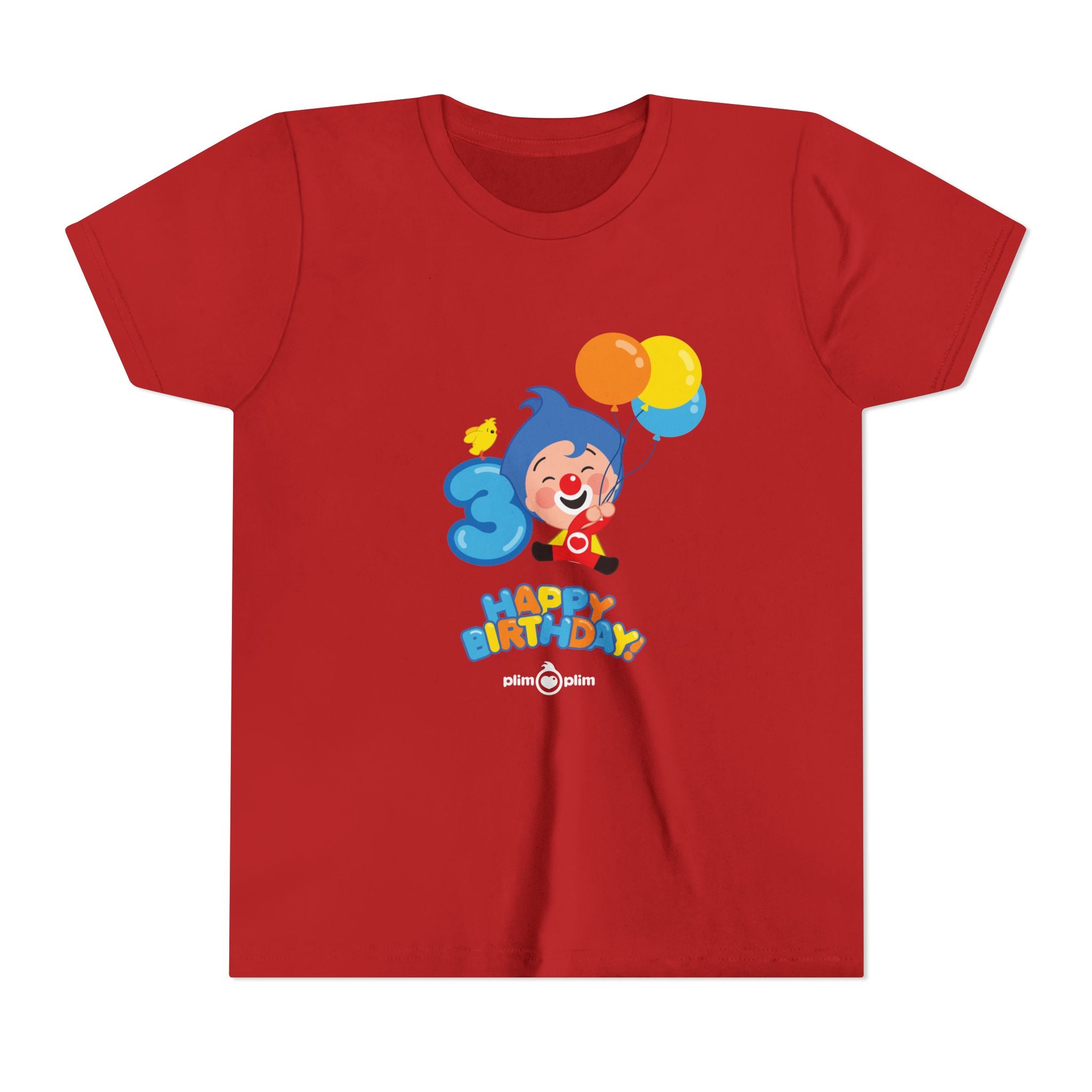 Plim Plim Camiseta Juvenil de Manga Corta Cumple 3