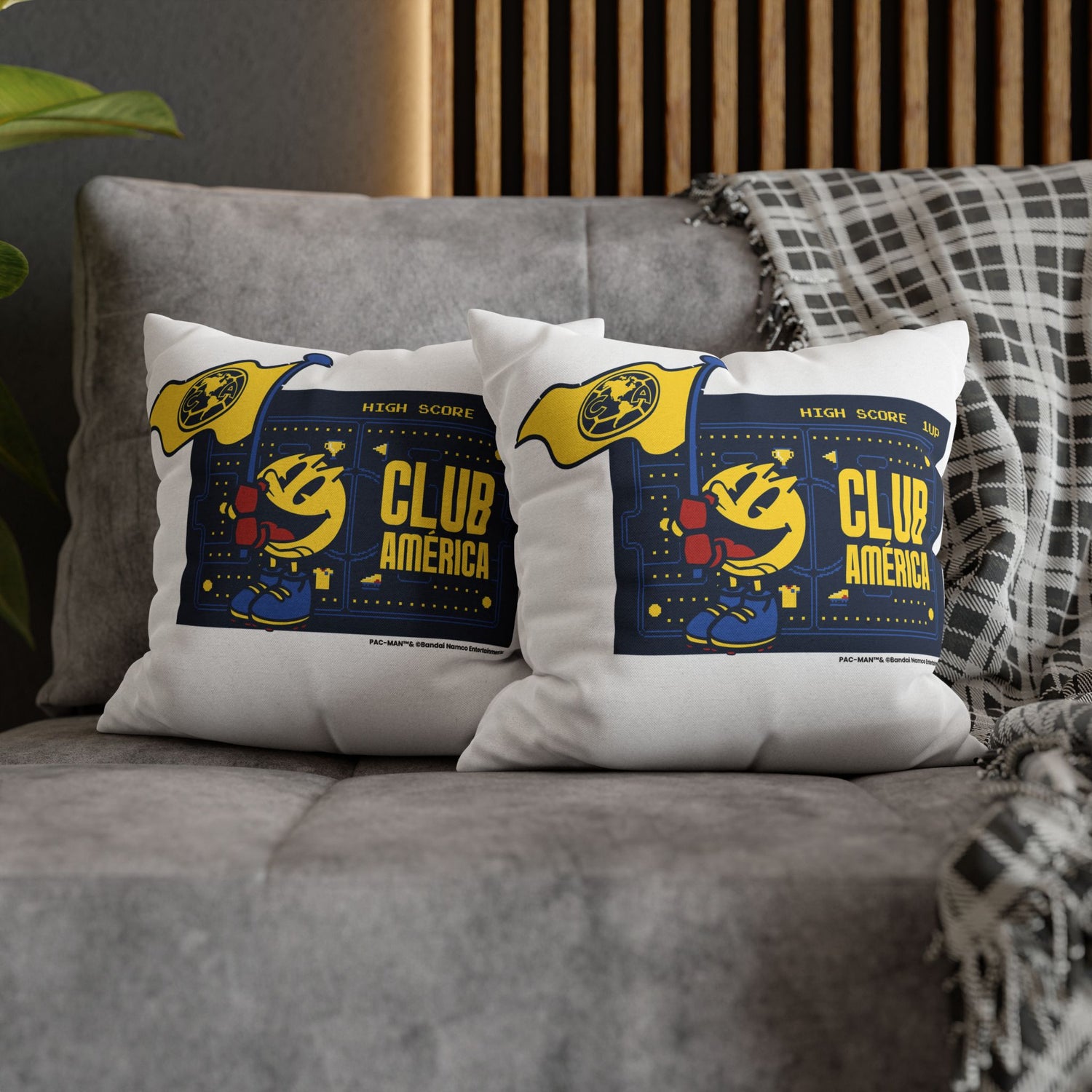 Club América x PAC-MAN - Square Pillowcase