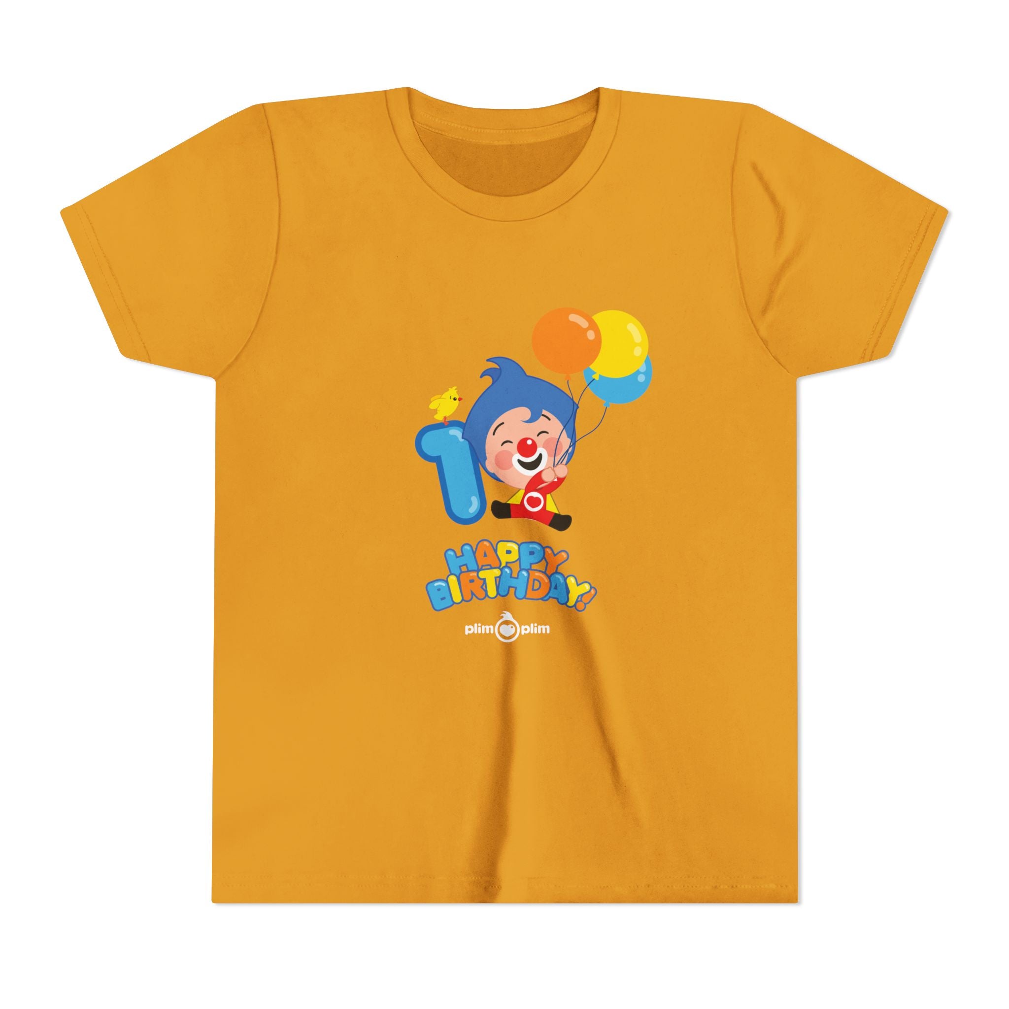 Plim Plim Camiseta Juvenil de Manga Corta Cumple 1