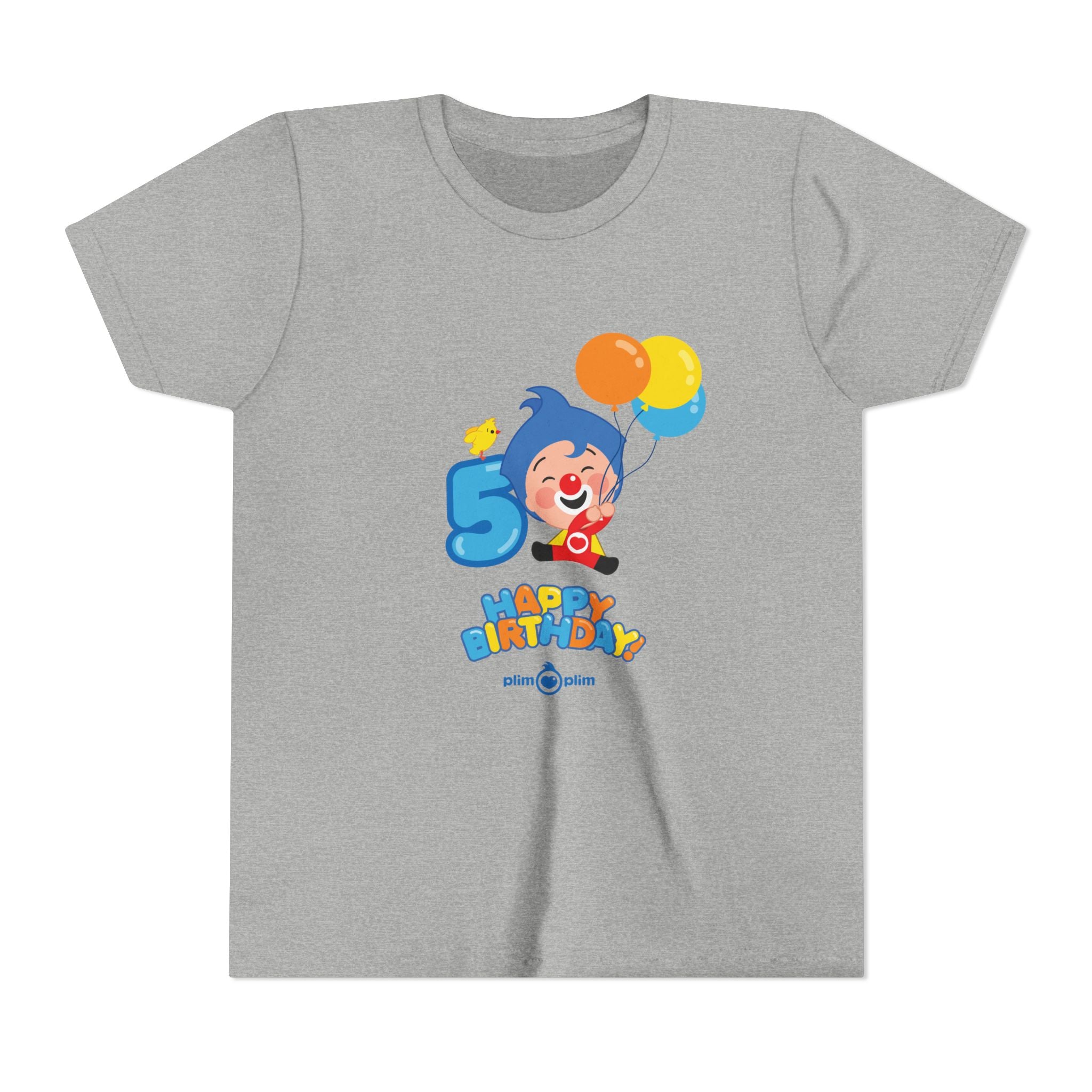 Plim Plim Camiseta Juvenil de Manga Corta Cumple 5