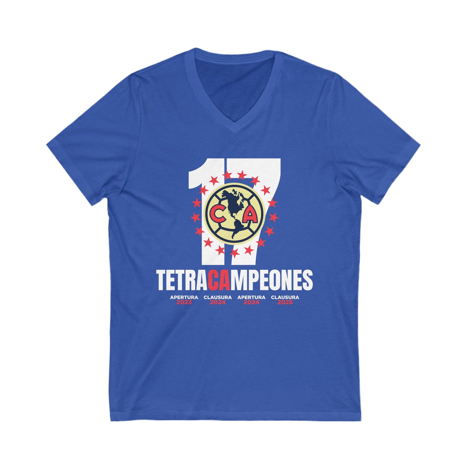 Club América Tetracampeones – V-Neck T-Shirt