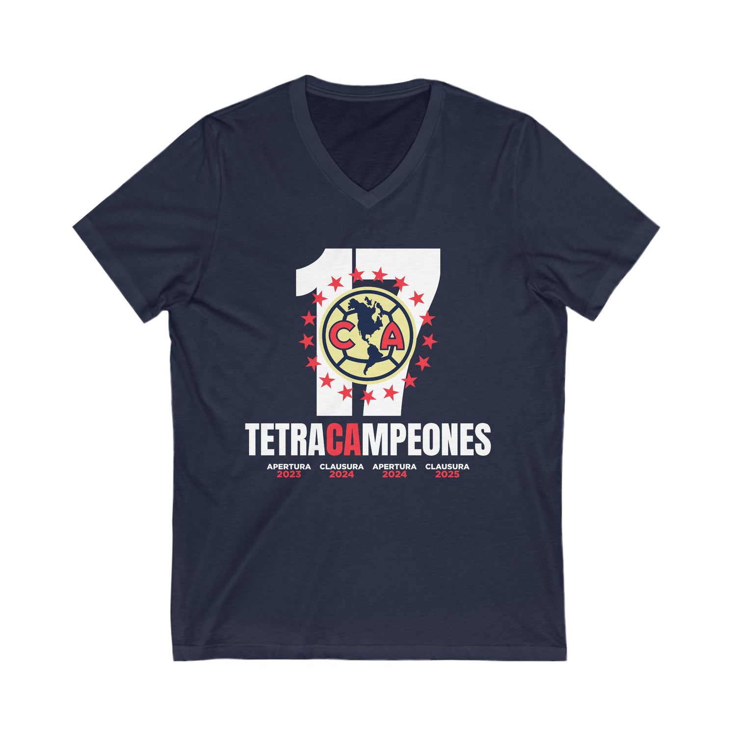 Club América Tetracampeones – V-Neck T-Shirt