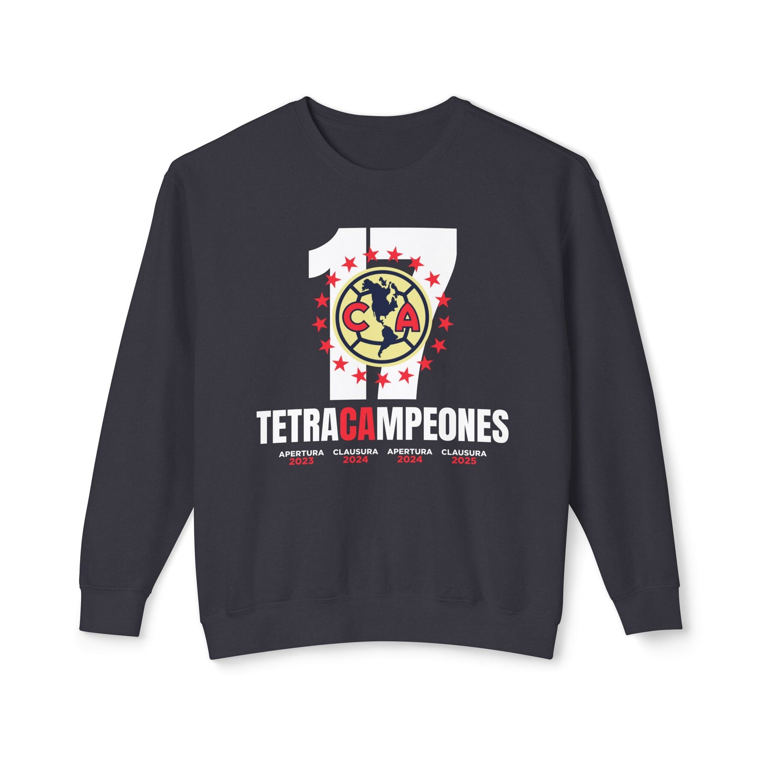 Club América — 17 four-time champion  Unisex Lightweight Crewneck Sweatshirt