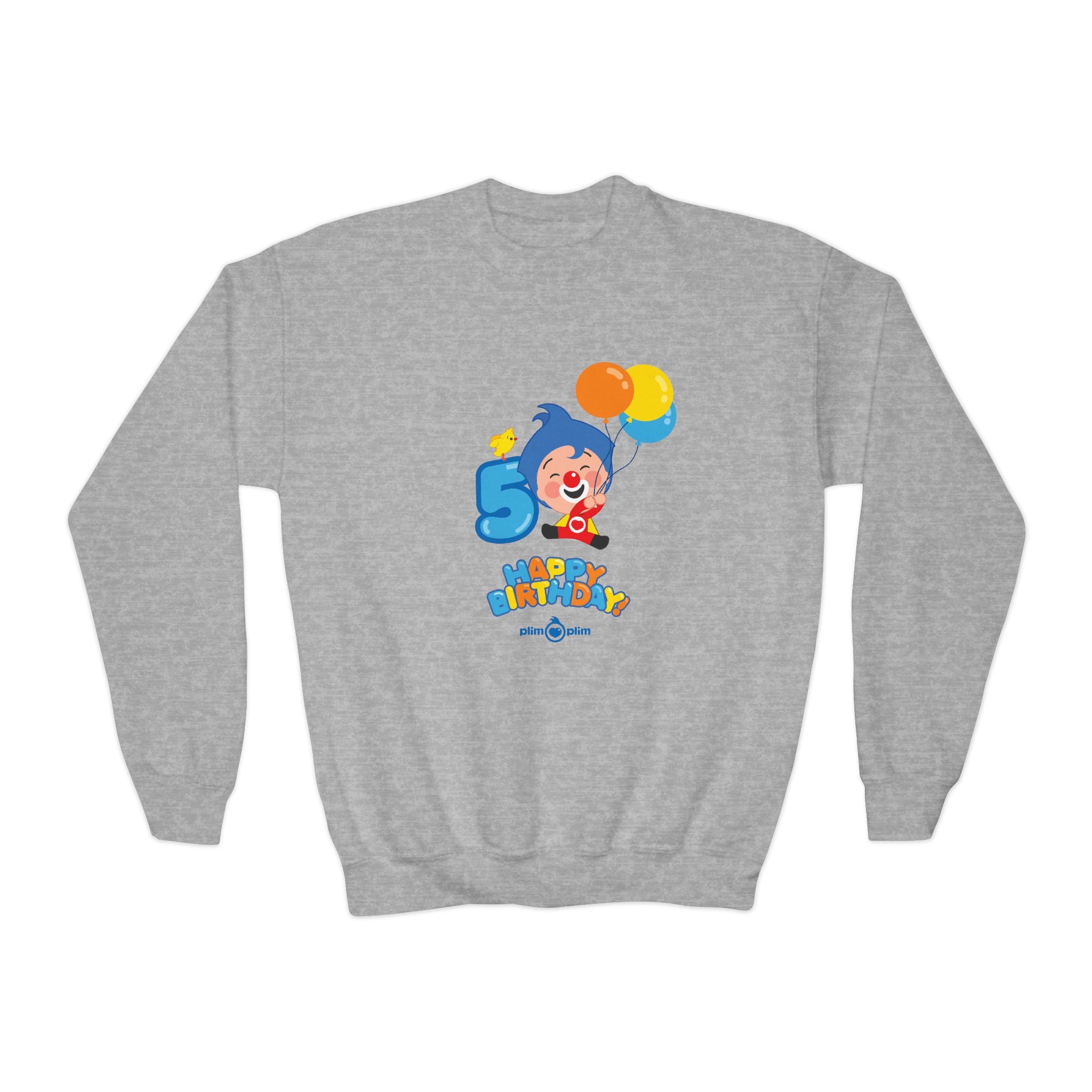 Plim Plim Sudadera Juvenil de Cuello Redondo Cumple 5