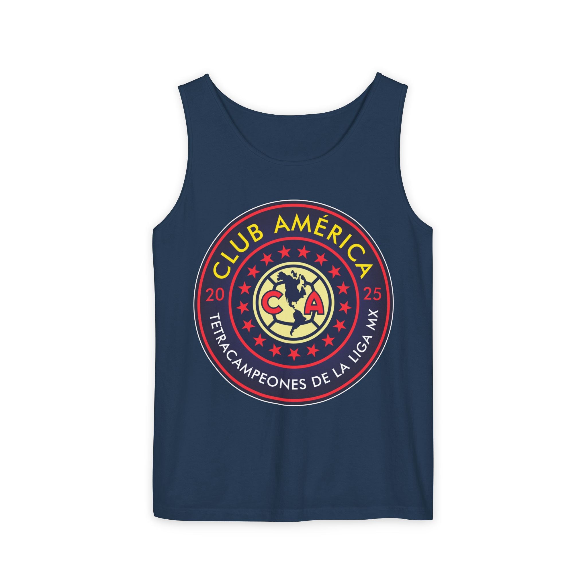 Club América Tetracampeones Tank Top Collection - Unisex Garment-Dyed Shirt