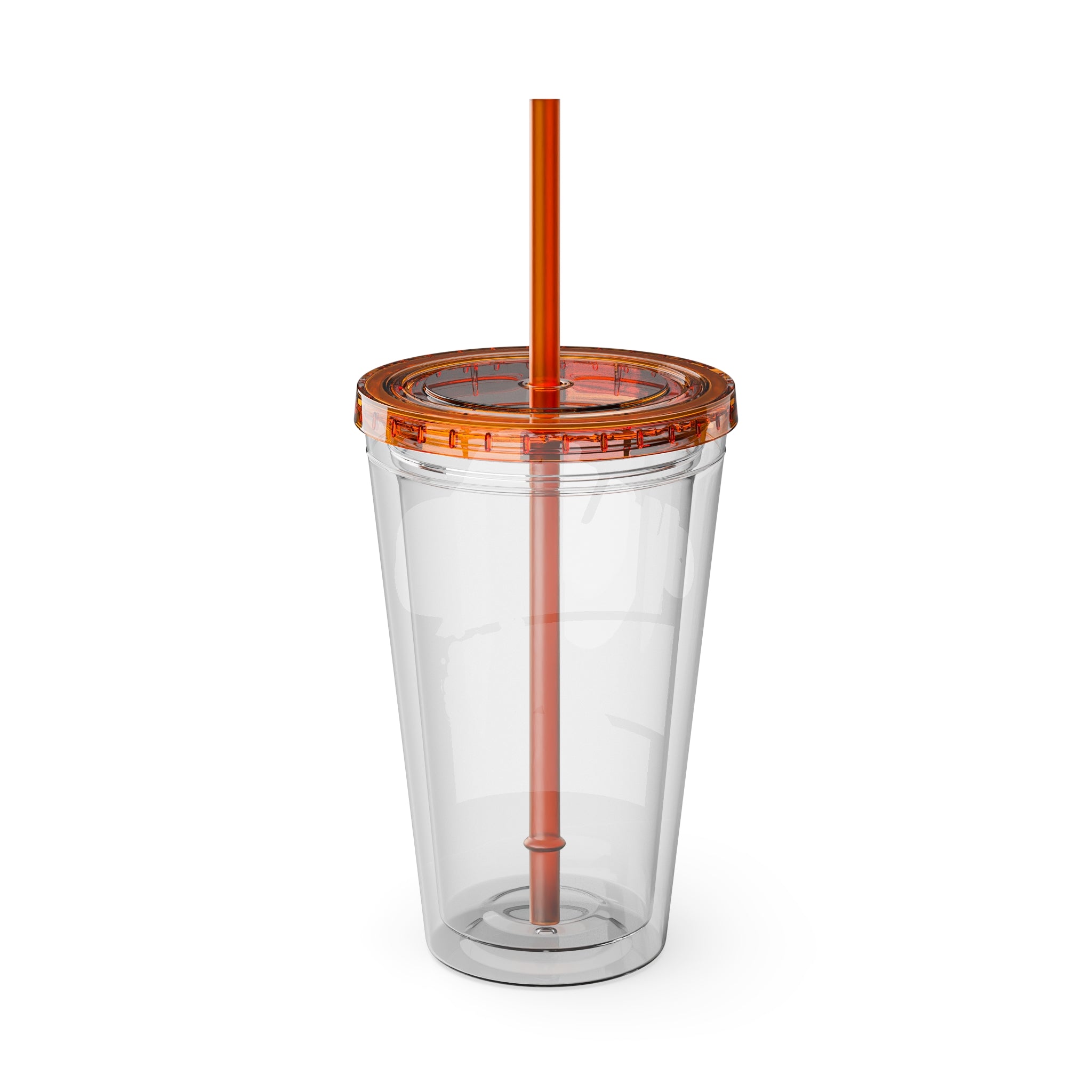 Mikecrack Acrylic Tumbler with Straw