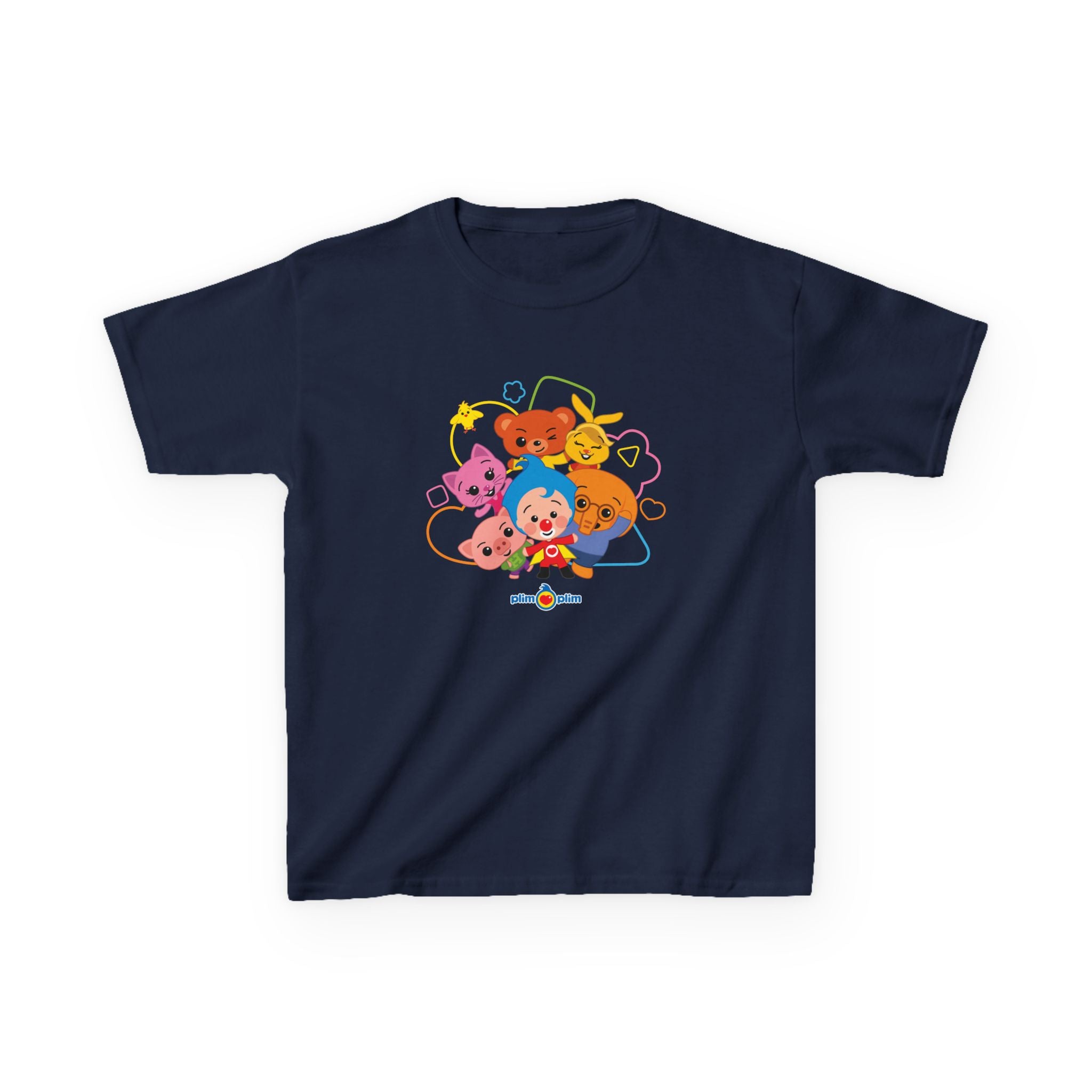 Plim Plim Camiseta para Niños de Algodón Grueso Amigos