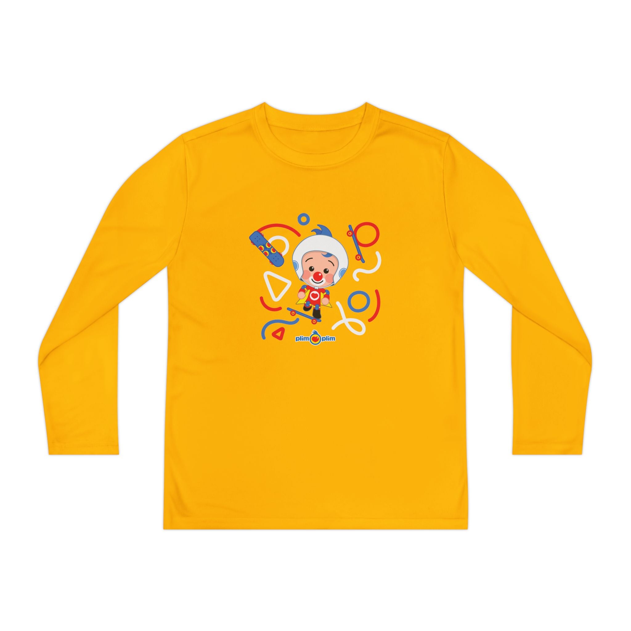 Plim Plim Camiseta Juvenil Manga Larga Patineta