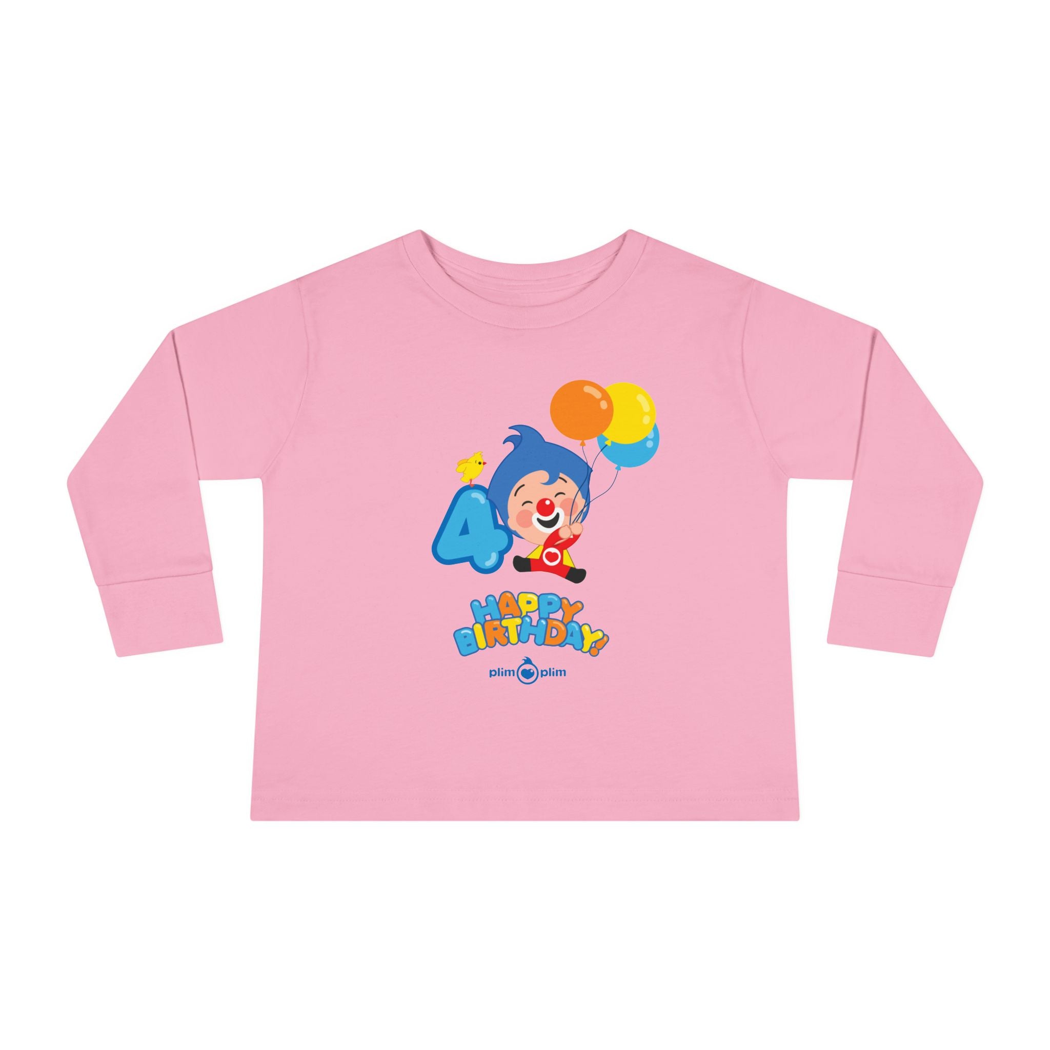 Plim Plim Camiseta Manga Larga de Niños Cumple 4