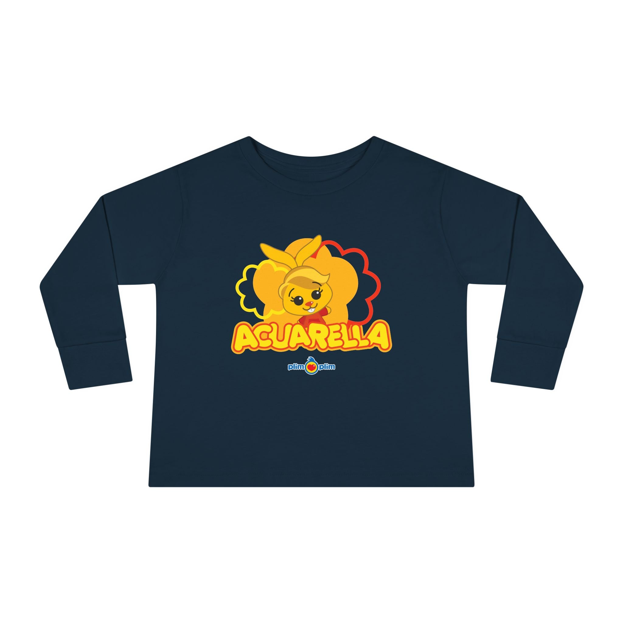 Plim Plim Camiseta Manga Larga de Niños Acuarella