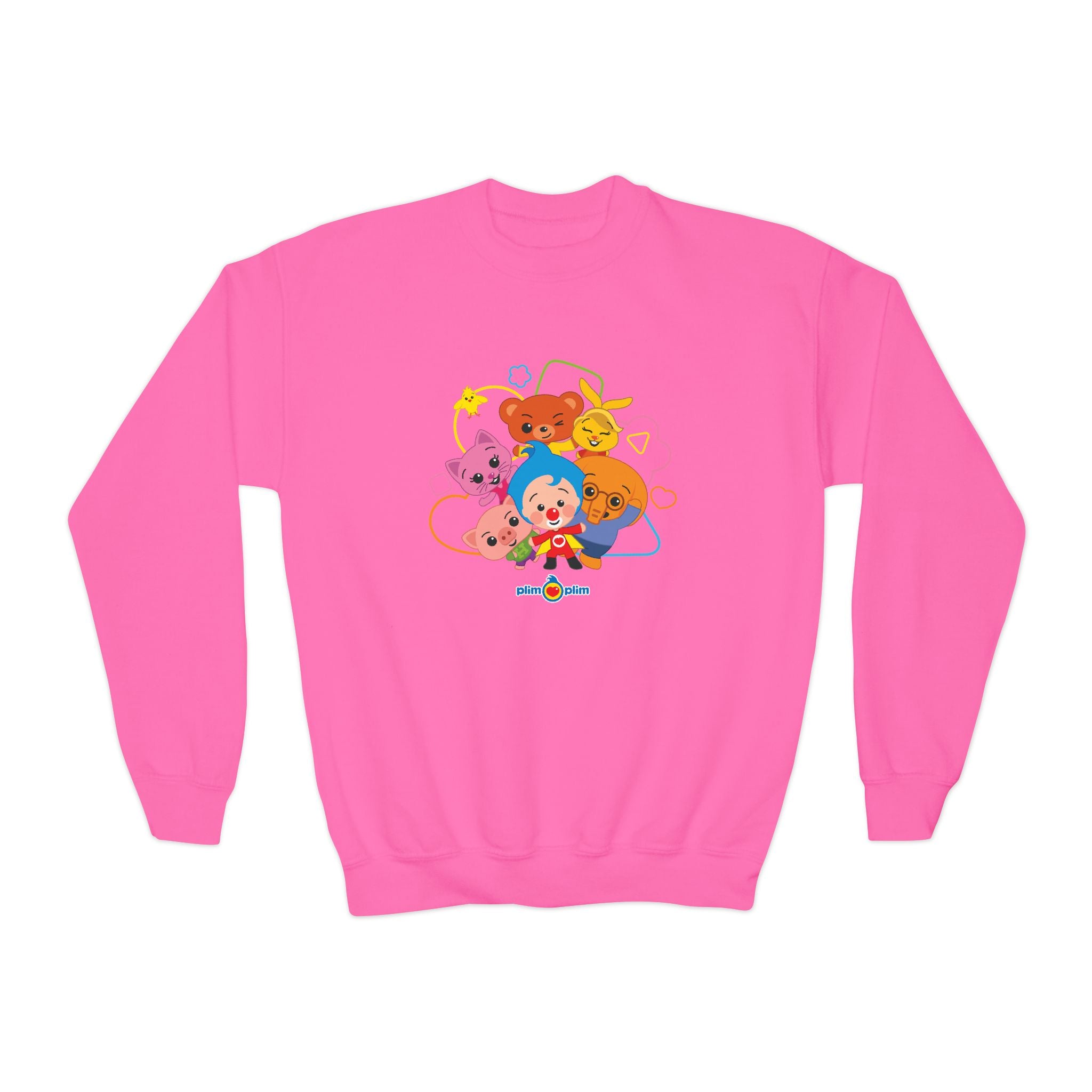 Plim Plim Sudadera Juvenil de Cuello Redondo Amigos