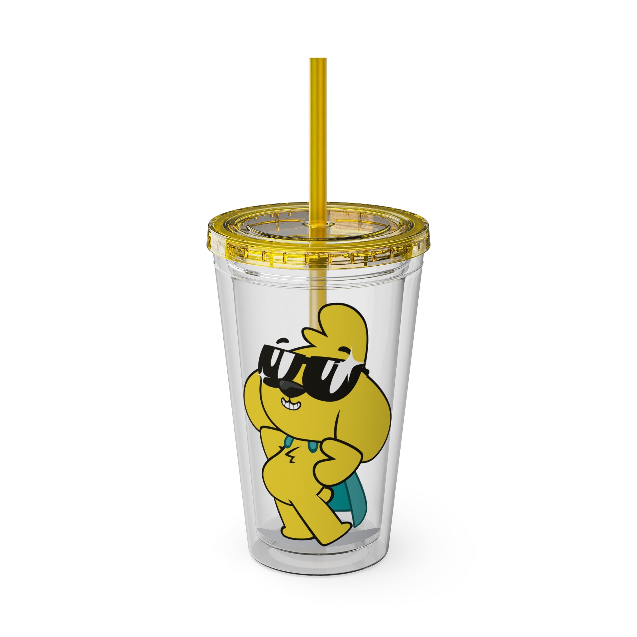Mikecrack Acrylic Tumbler with Straw