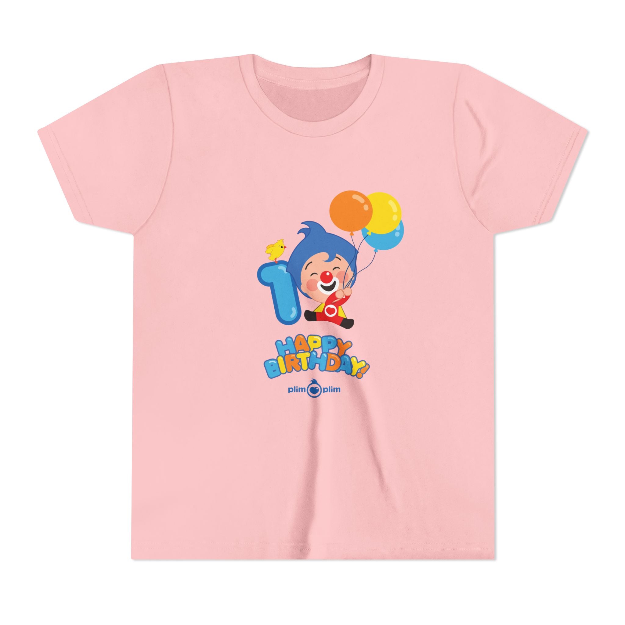Plim Plim Camiseta Juvenil de Manga Corta Cumple 1