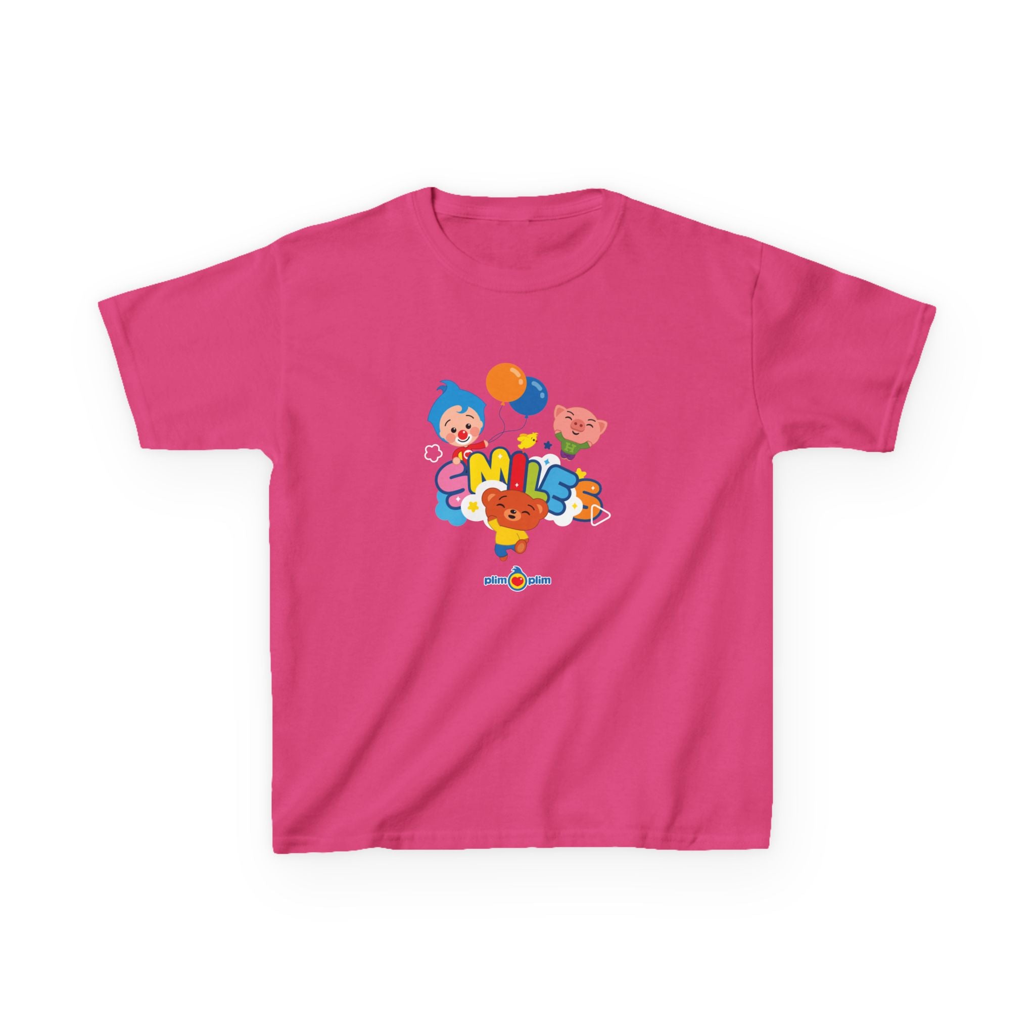 Plim Plim Camiseta para Niños de Algodón Grueso Smiles