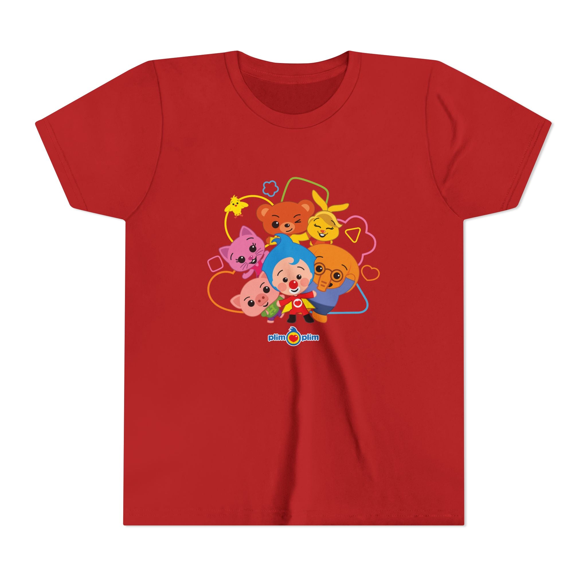 Plim Plim Camiseta Juvenil de Manga Corta Amigos