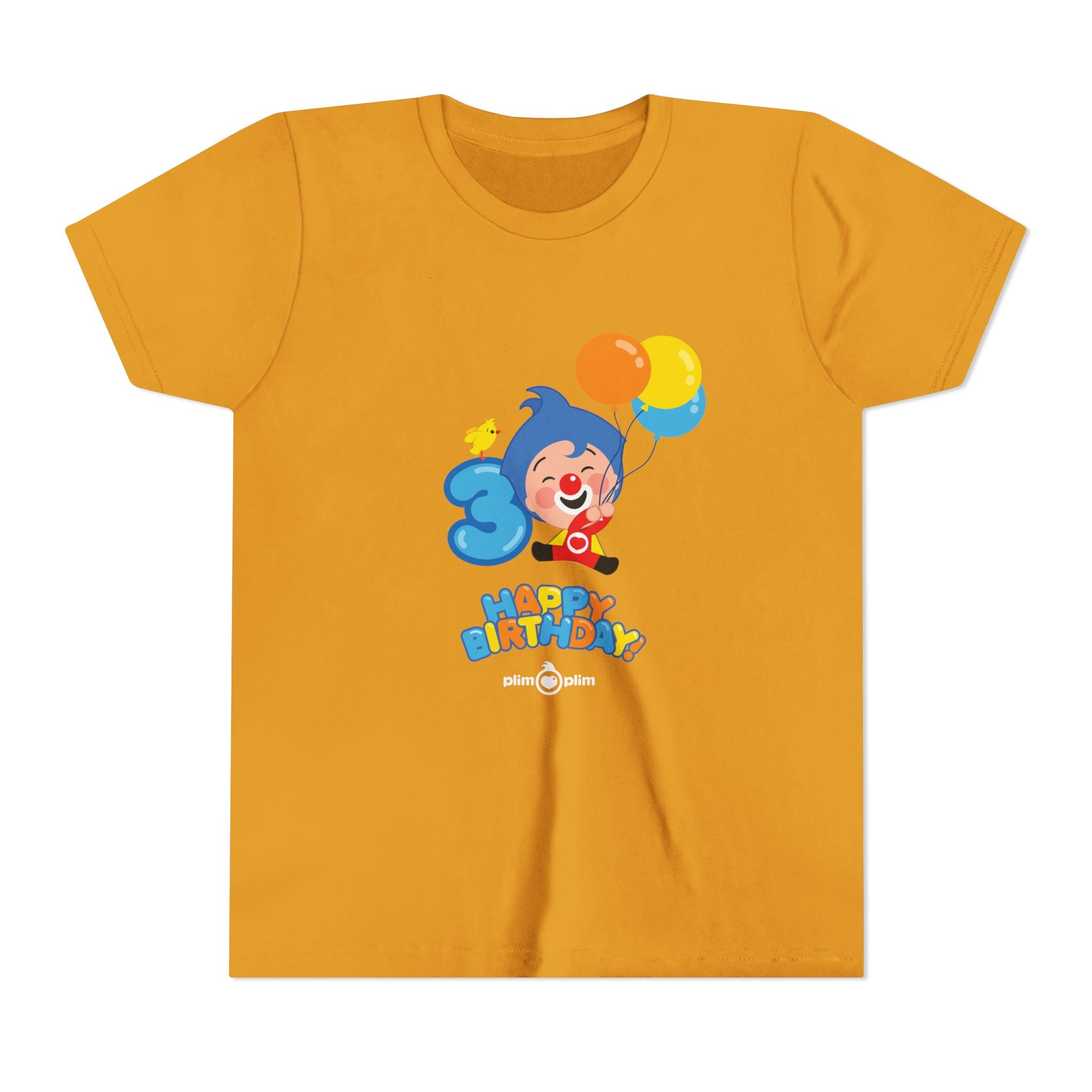 Plim Plim Camiseta Juvenil de Manga Corta Cumple 3