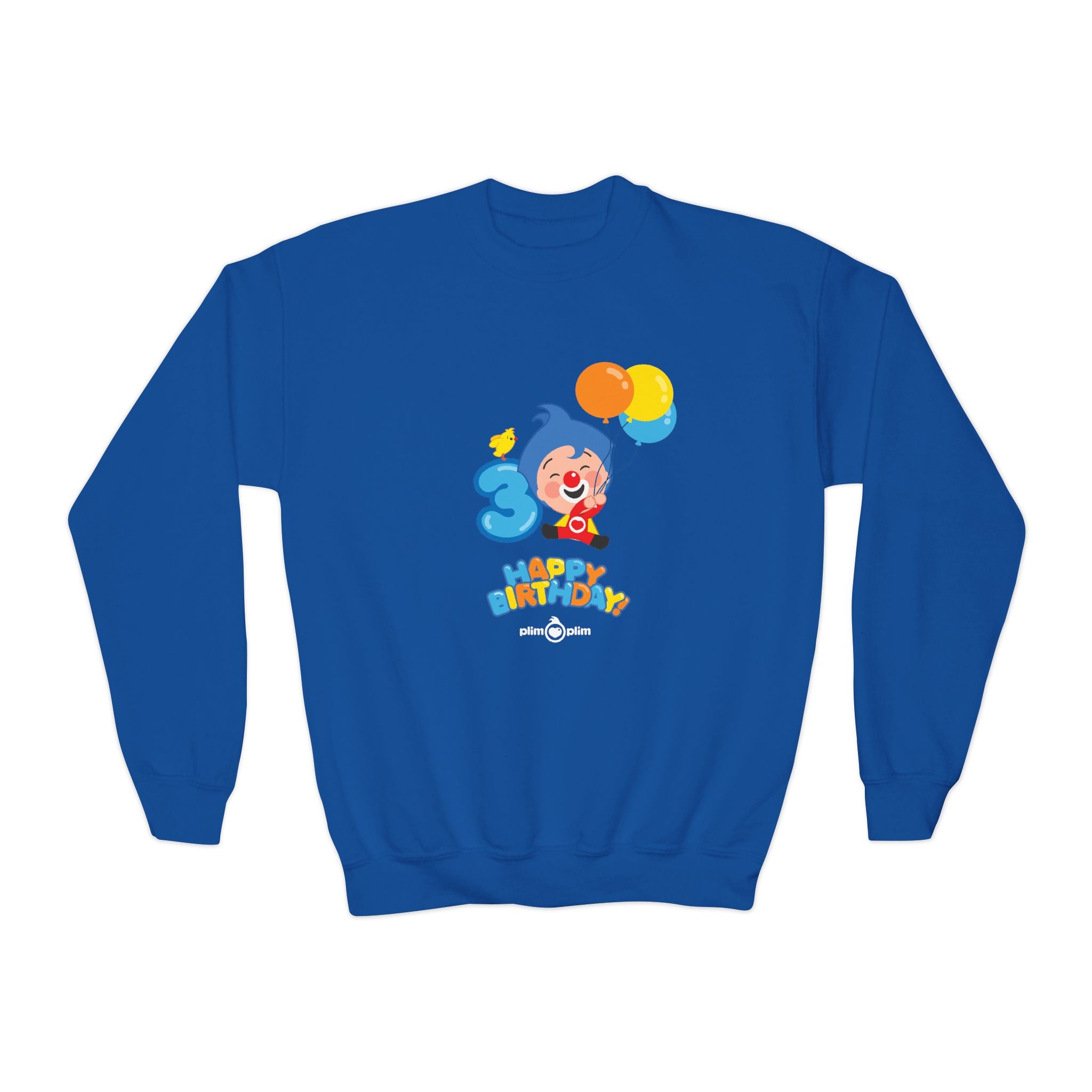 Plim Plim Sudadera Juvenil de Cuello Redondo Cumple 3