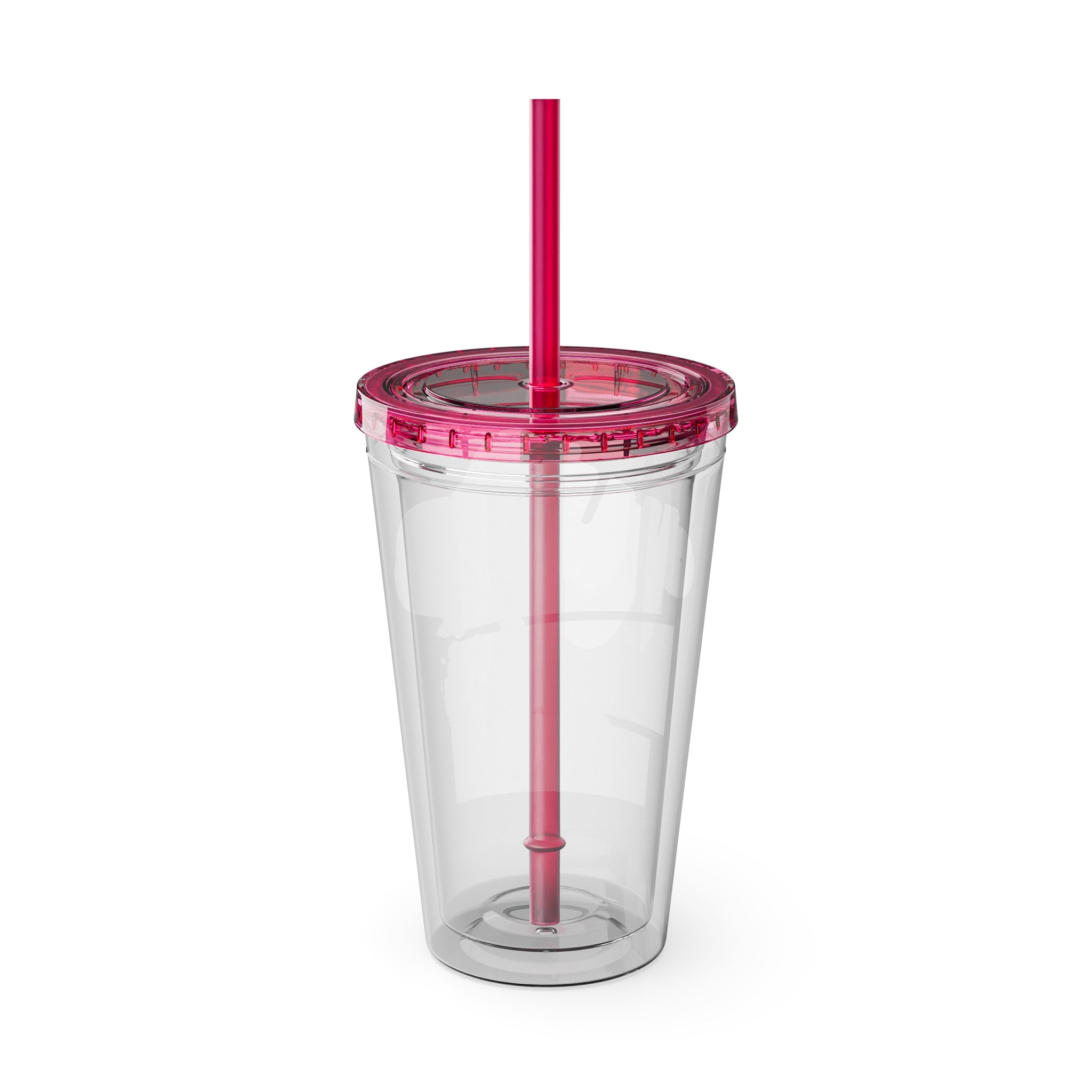 Mikecrack Acrylic Tumbler with Straw