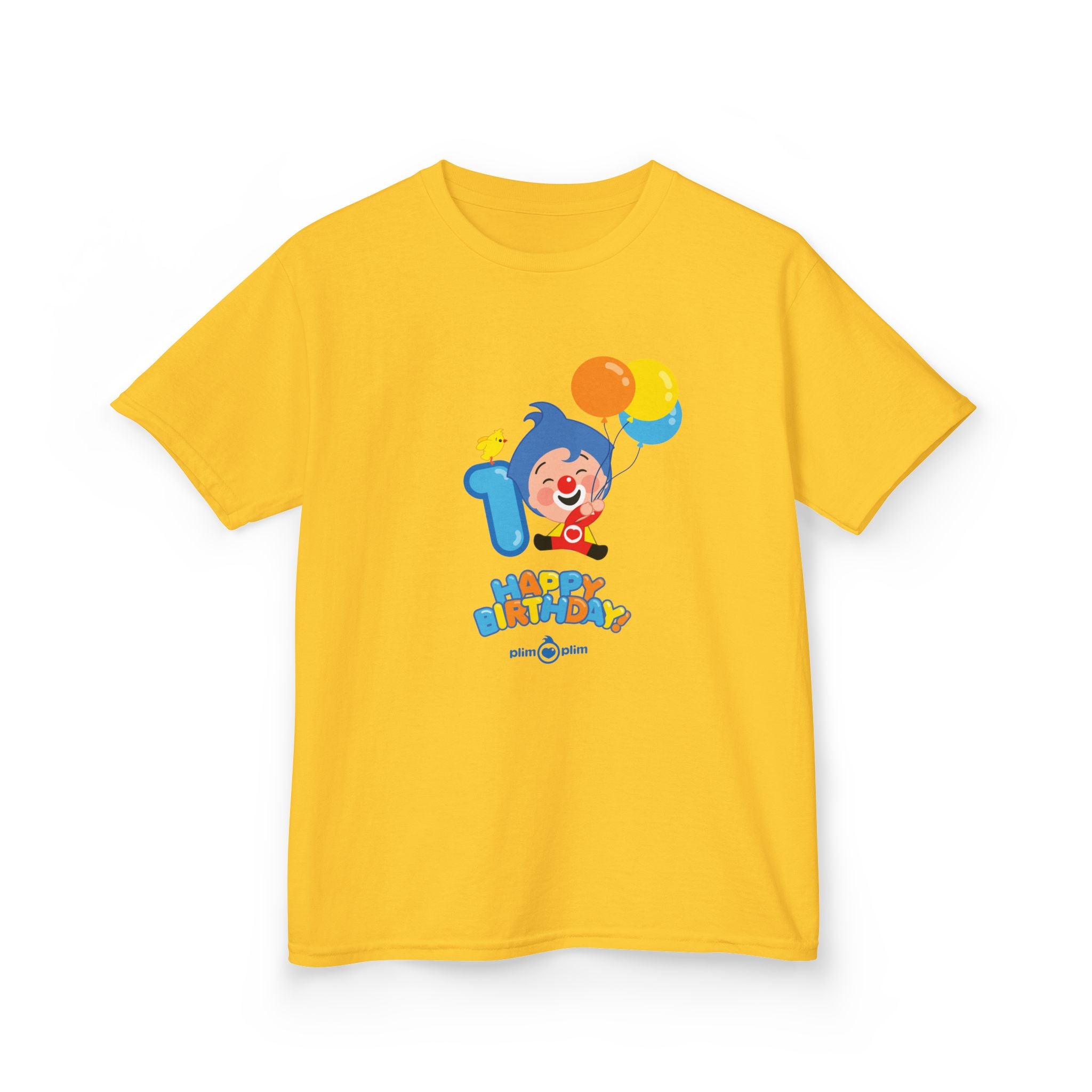 Plim Plim Camiseta para Niños de Algodón Grueso Cumple 1