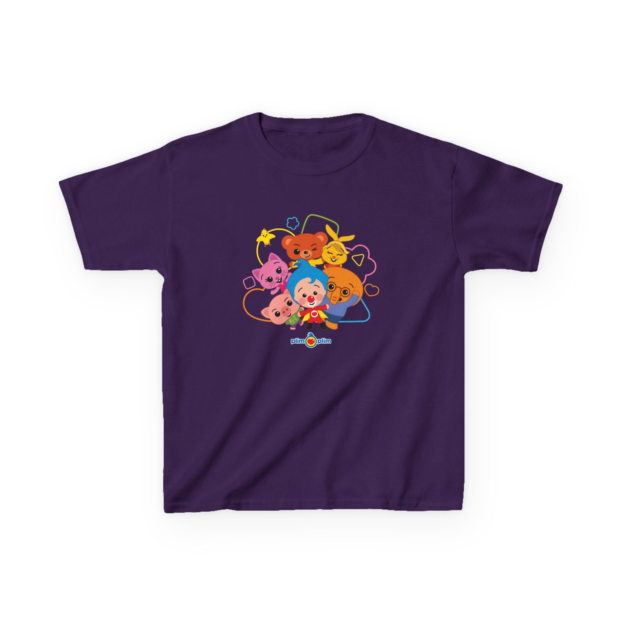 Plim Plim Camiseta para Niños de Algodón Grueso Amigos