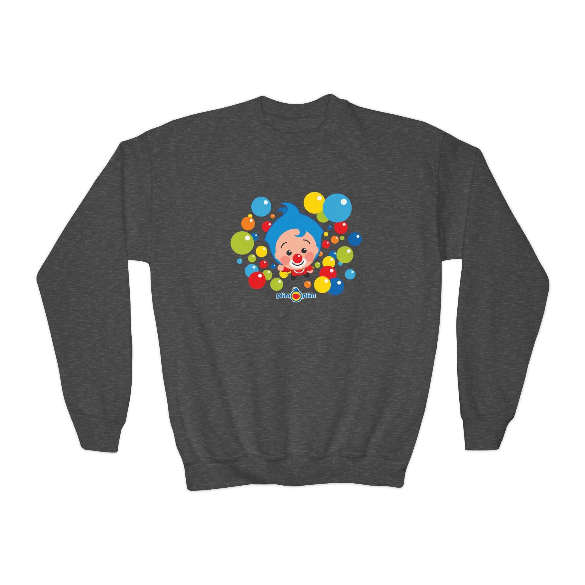 Plim Plim Sudadera Juvenil de Cuello Redondo Burbujas