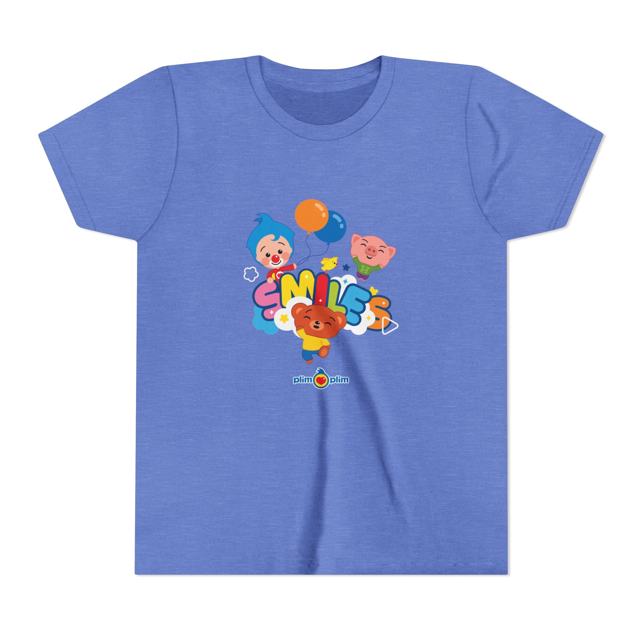Plim Plim Camiseta Juvenil de Manga Corta Smiles