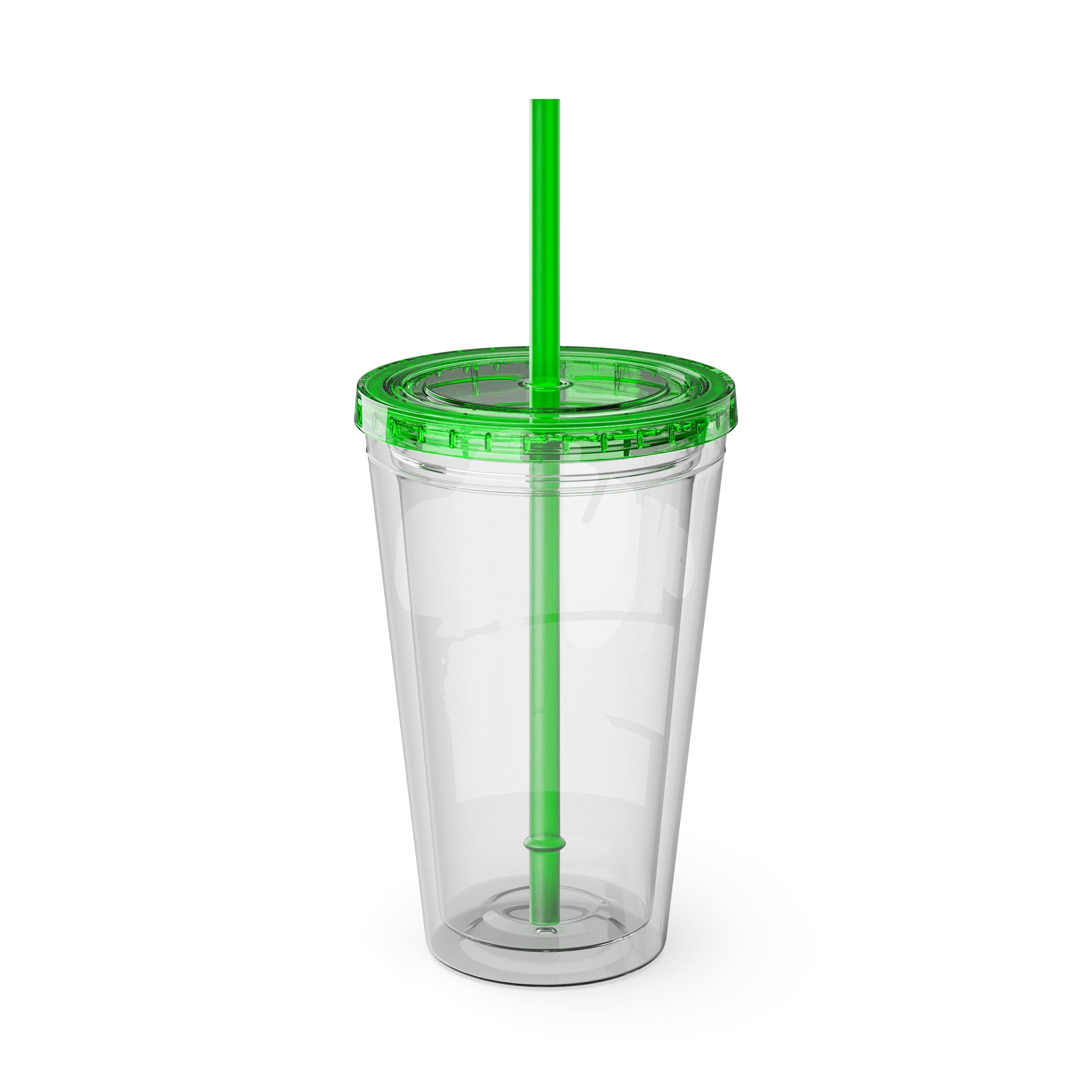 Mikecrack Acrylic Tumbler with Straw