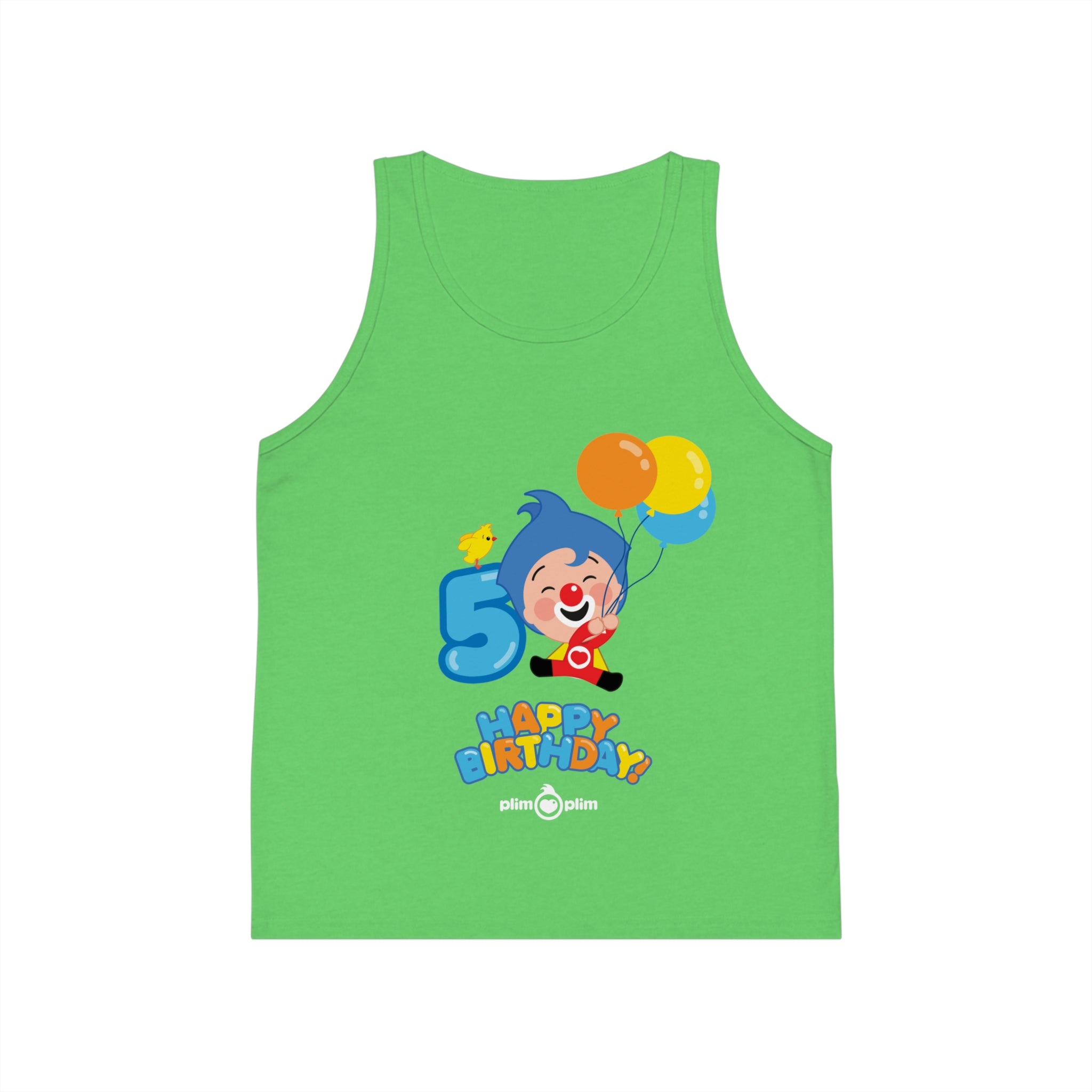 Plim Plim Camiseta de Tirantes de Niños Cumple 5