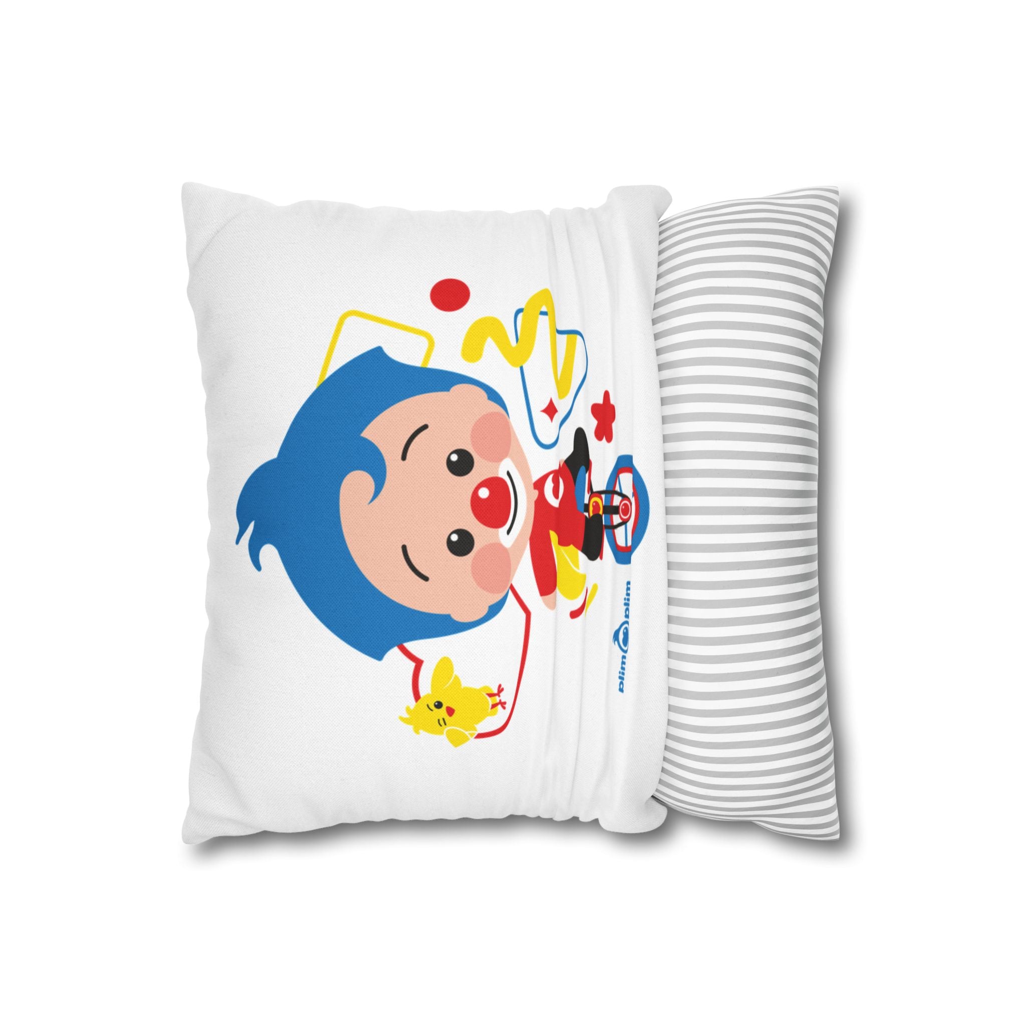 Spun Polyester Square Pillowcase