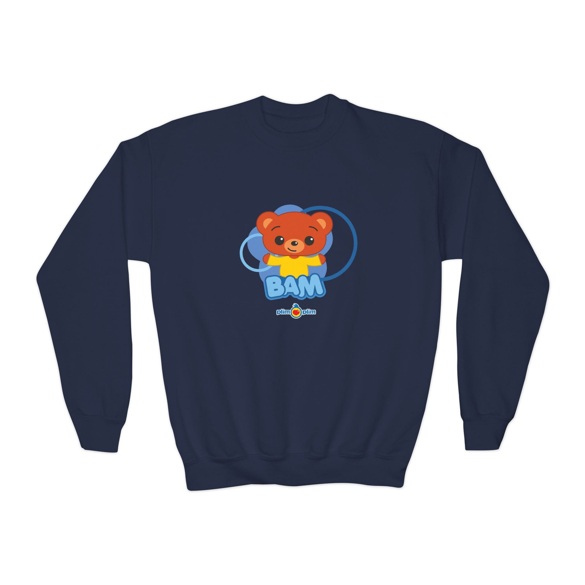 Plim Plim Sudadera Juvenil de Cuello Redondo Bam