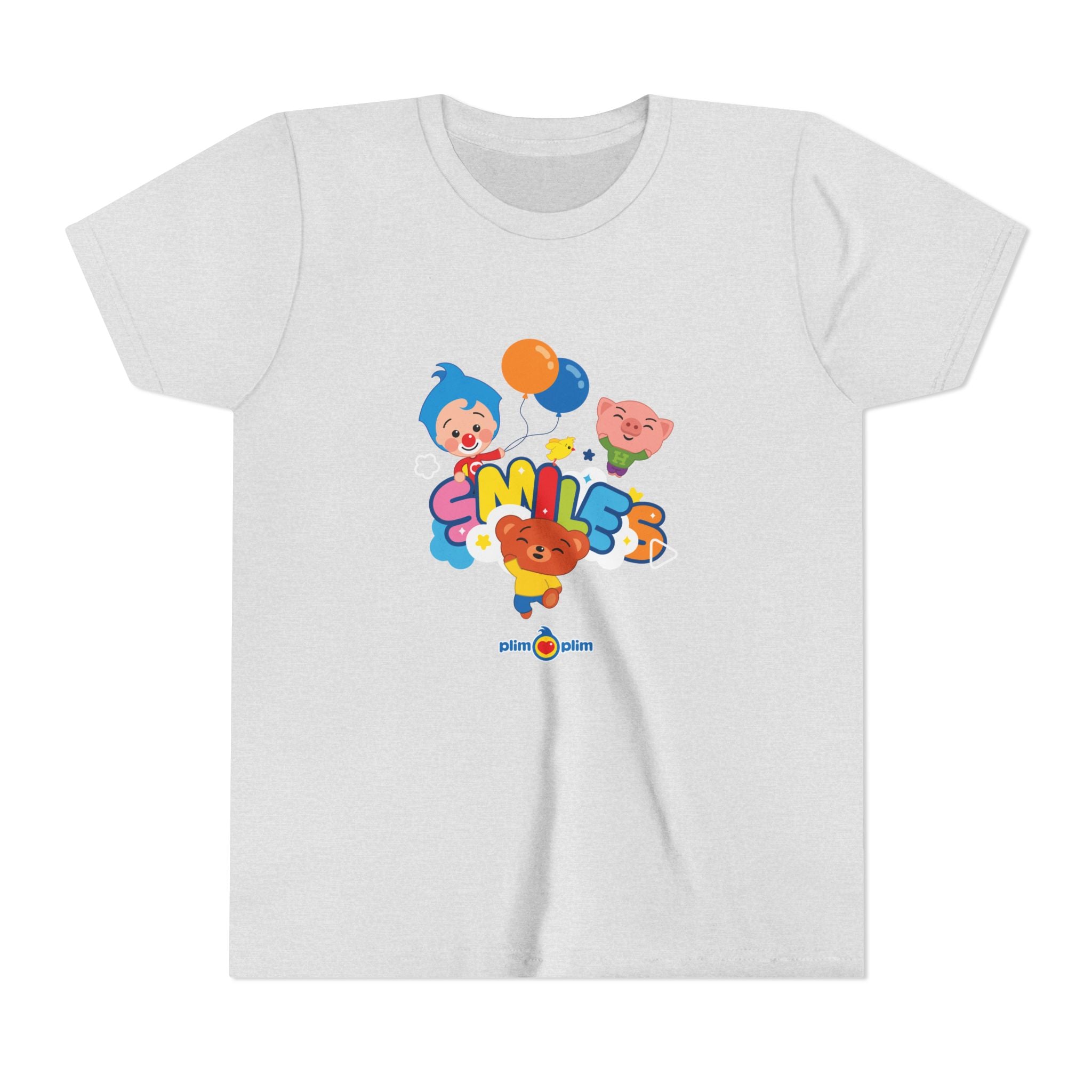 Plim Plim Camiseta Juvenil de Manga Corta Smiles