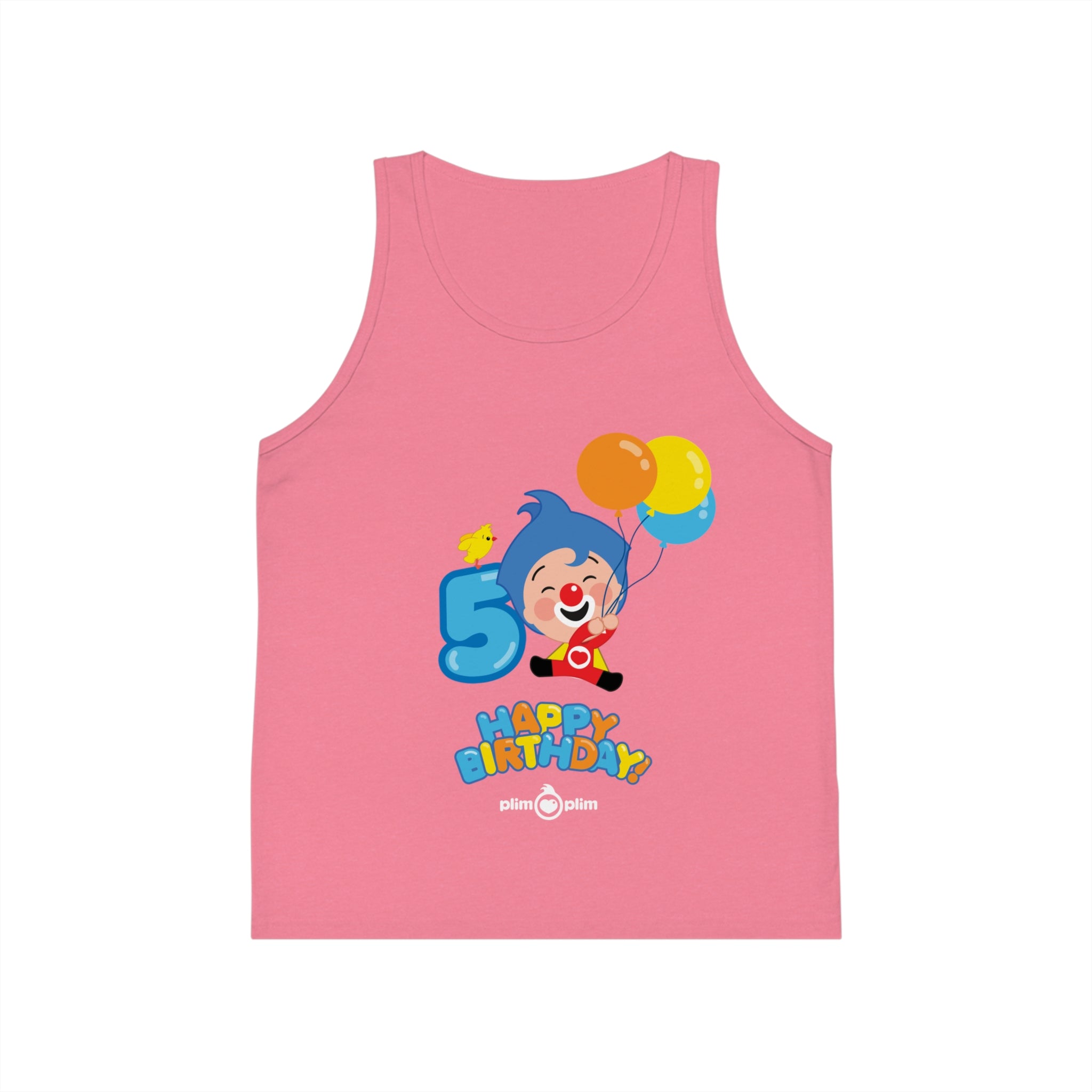 Plim Plim Camiseta de Tirantes de Niños Cumple 5