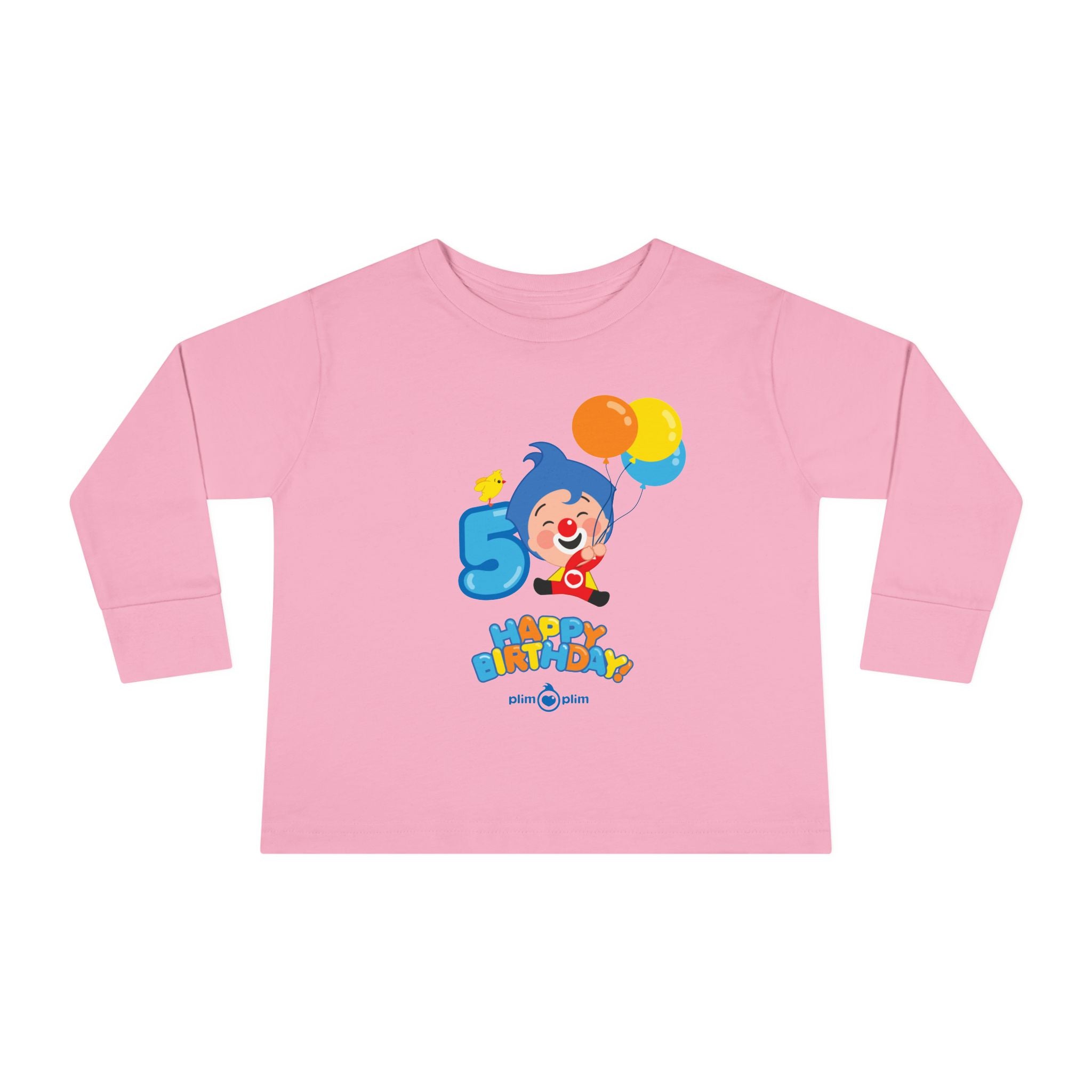 Plim Plim Camiseta Manga Larga de Niños Cumple 5