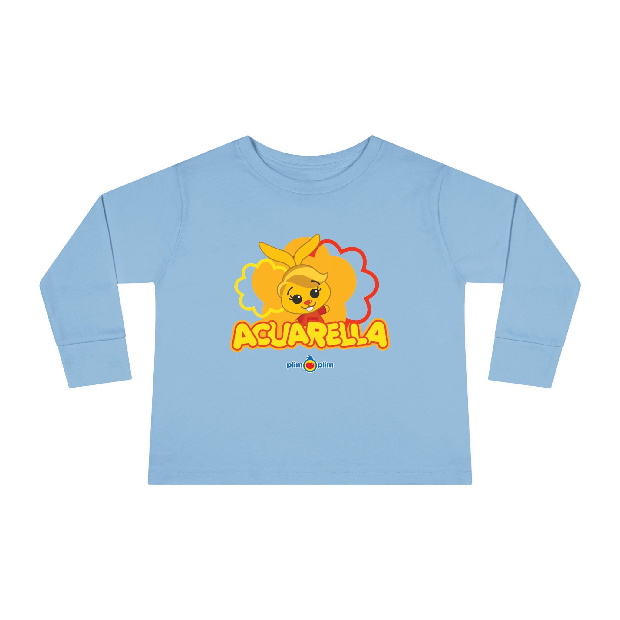 Plim Plim Camiseta Manga Larga de Niños Acuarella
