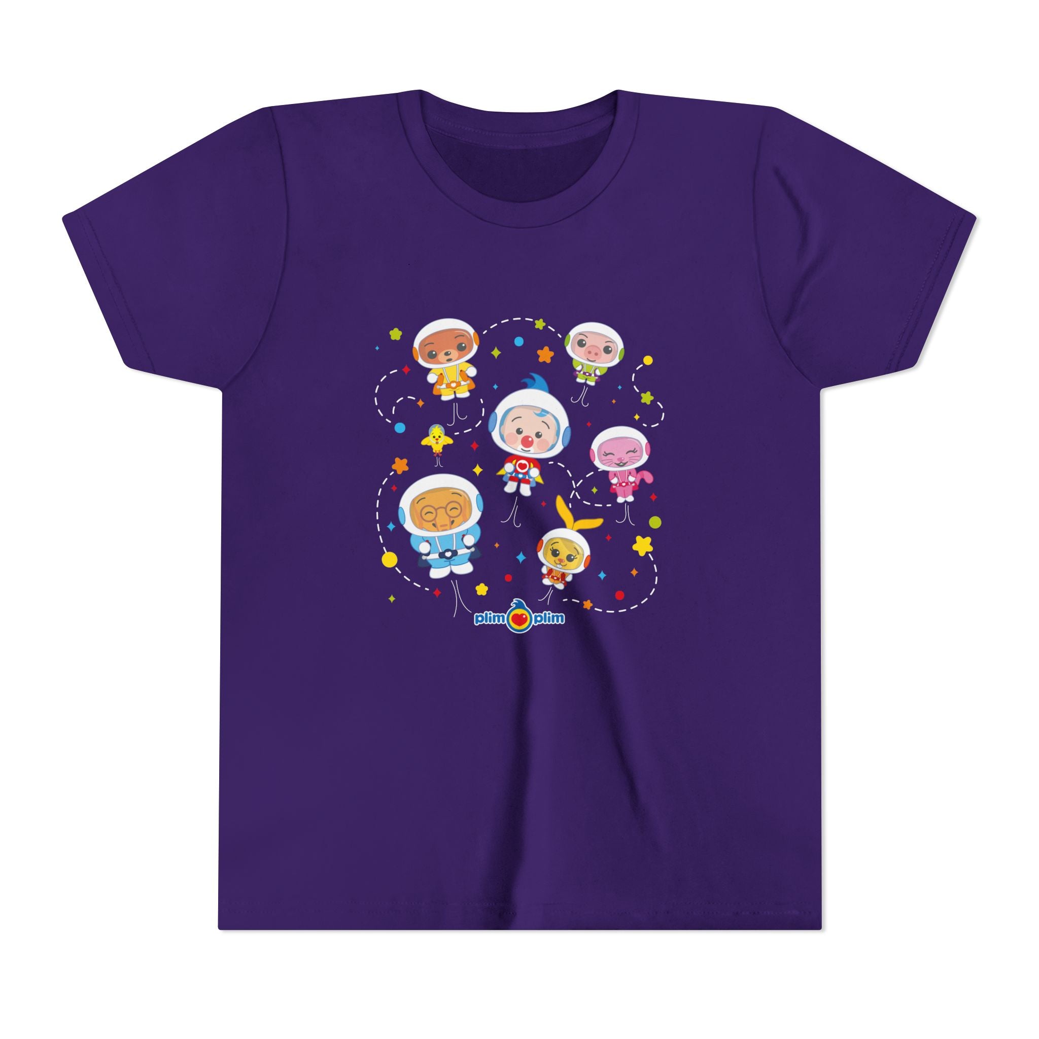 Plim Plim Camiseta Juvenil de Manga Corta Astronautas