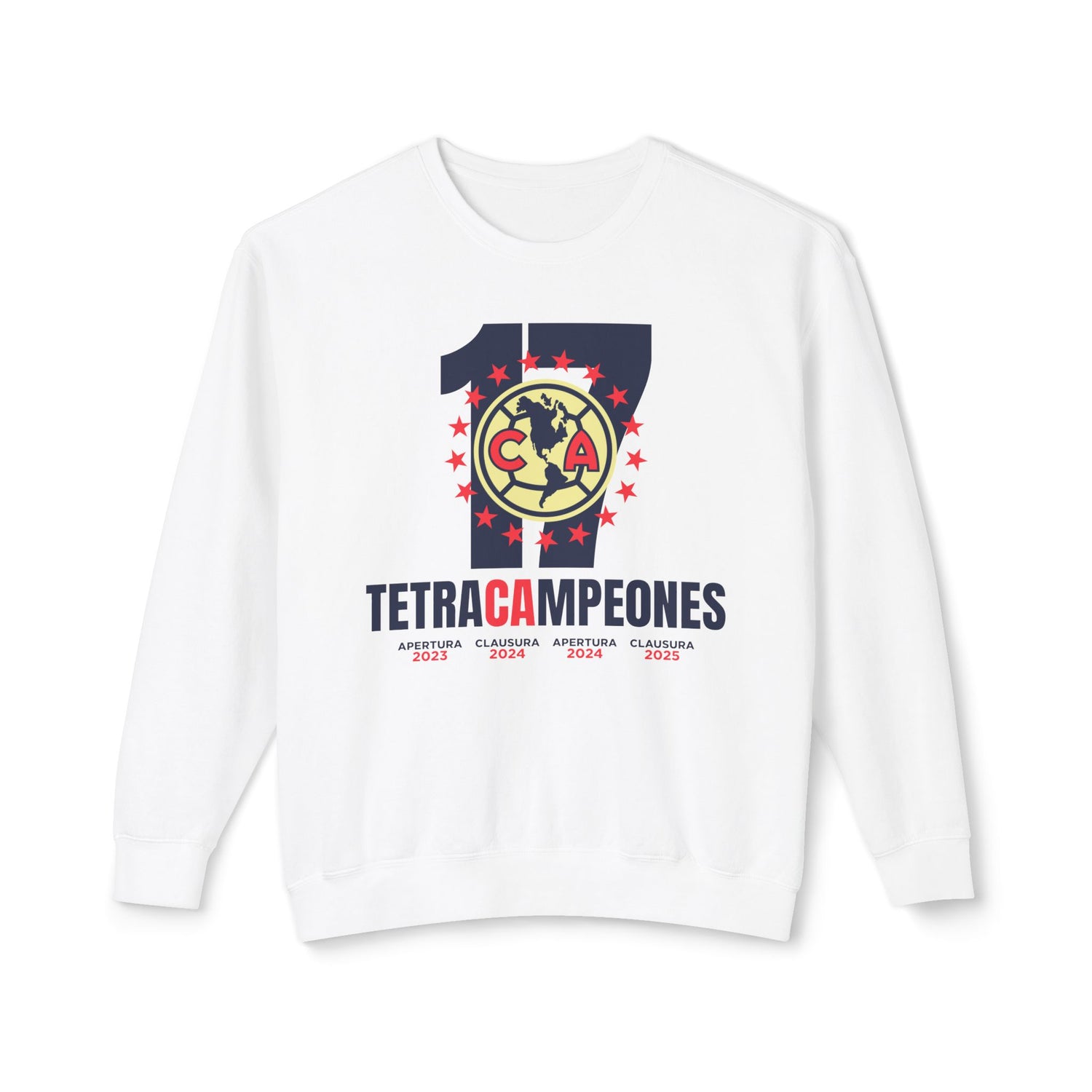 Club América — 17 four-time champion  Unisex Lightweight Crewneck Sweatshirt
