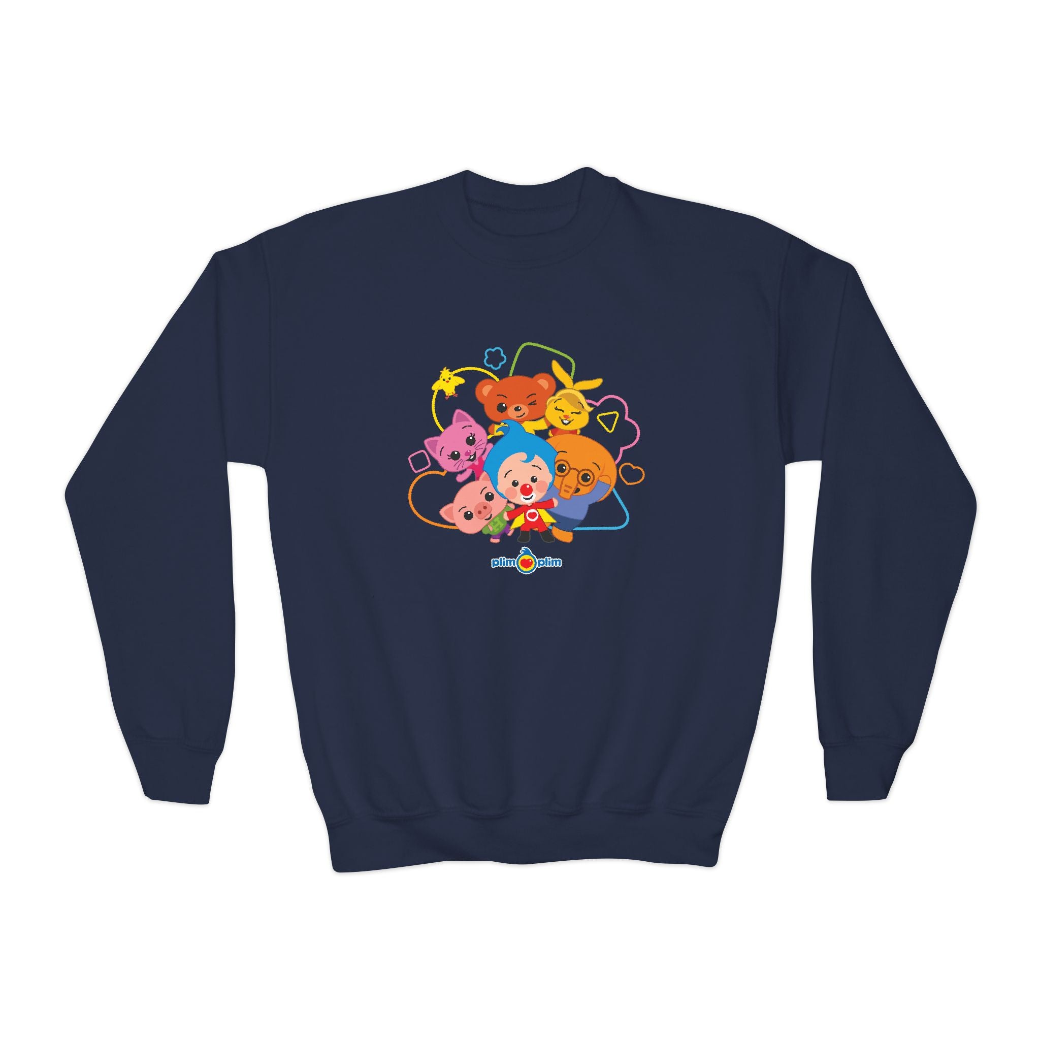 Plim Plim Sudadera Juvenil de Cuello Redondo Amigos