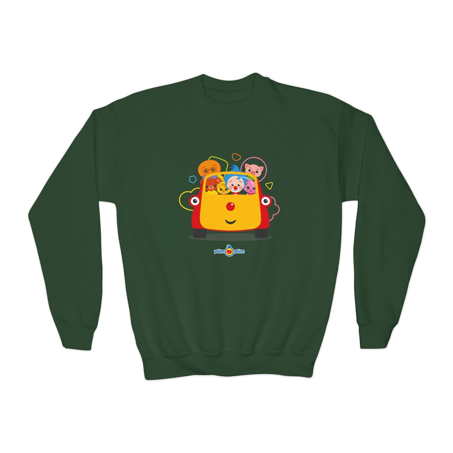 Plim Plim Sudadera Juvenil de Cuello Redondo Todos con Tuni