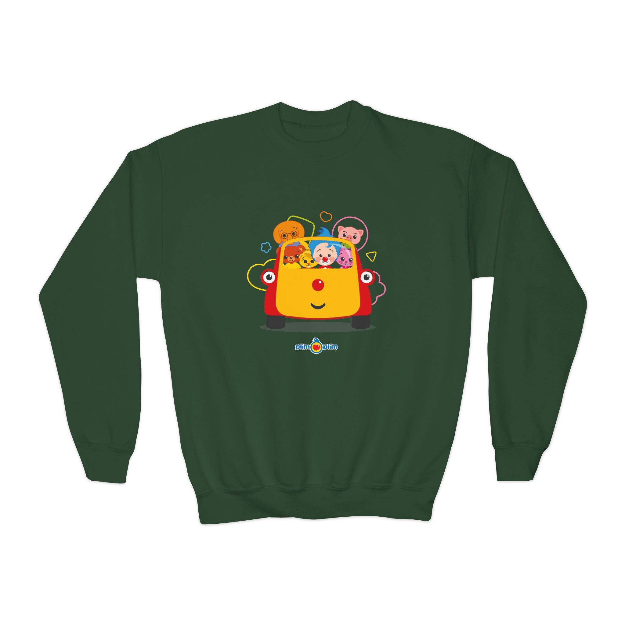 Plim Plim Sudadera Juvenil de Cuello Redondo Todos con Tuni