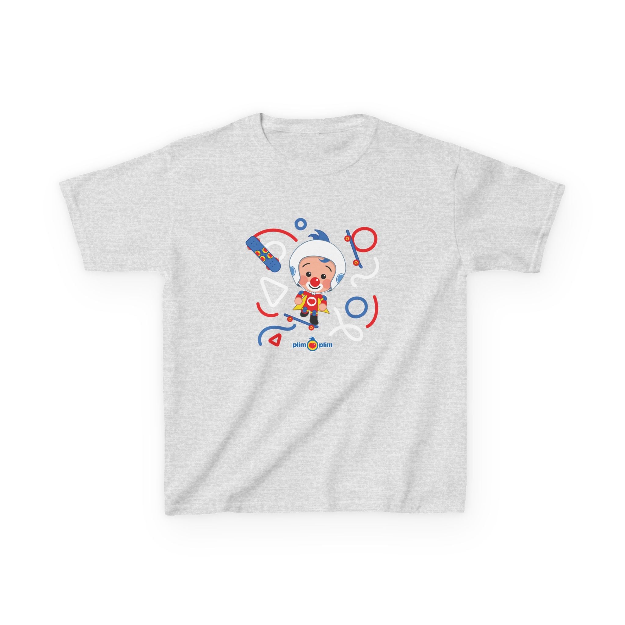 Plim Plim Camiseta para Niños de Algodón Grueso Patineta