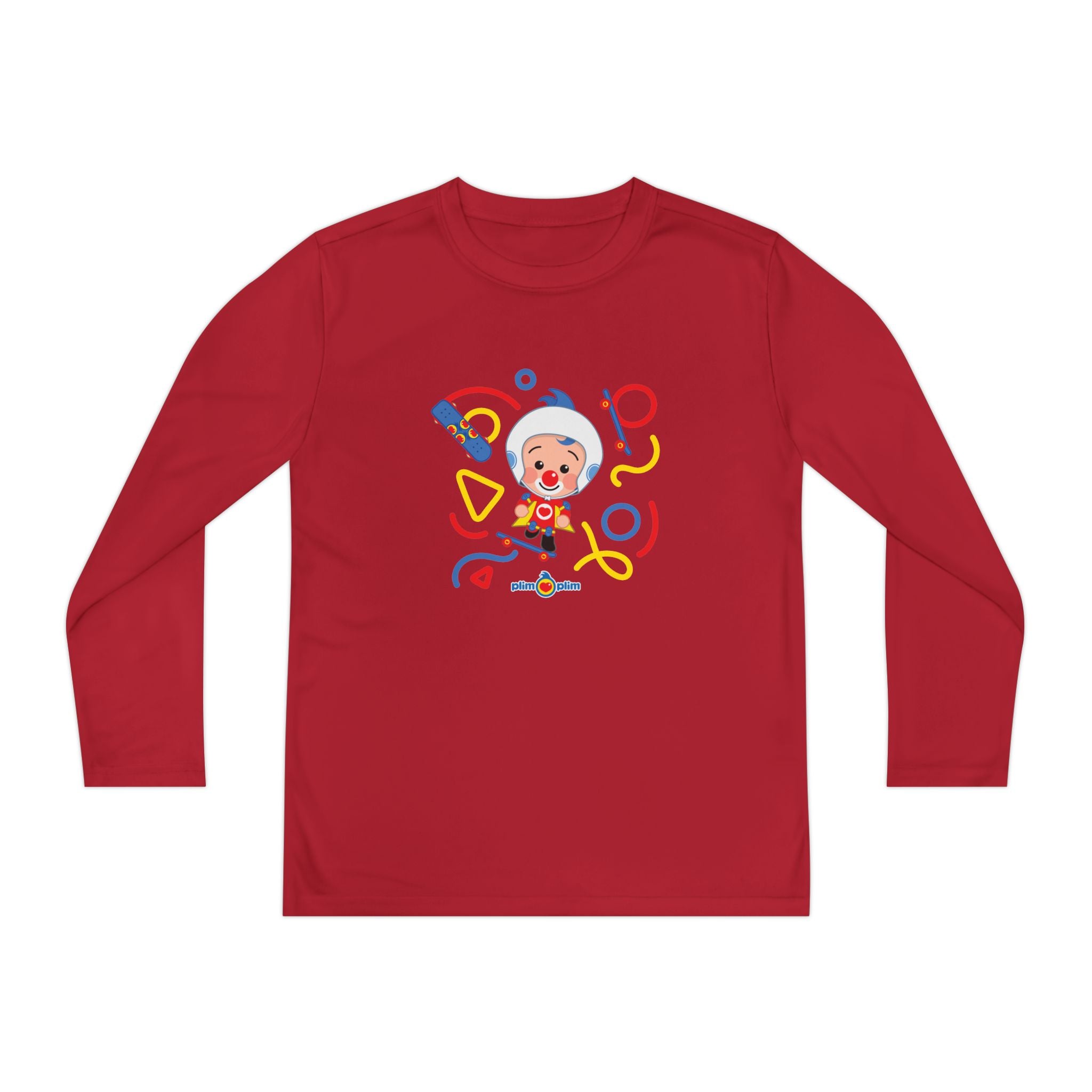 Plim Plim Camiseta Juvenil Manga Larga Patineta