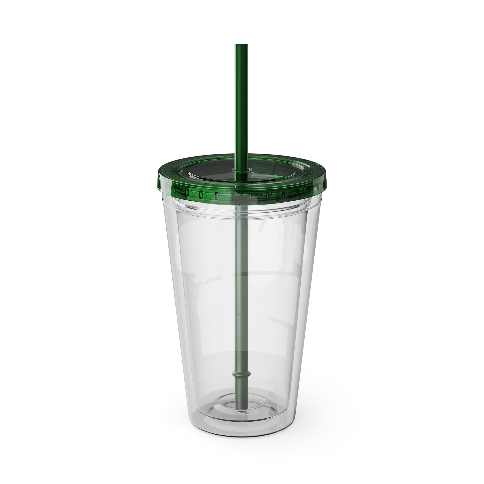 Mikecrack Acrylic Tumbler with Straw