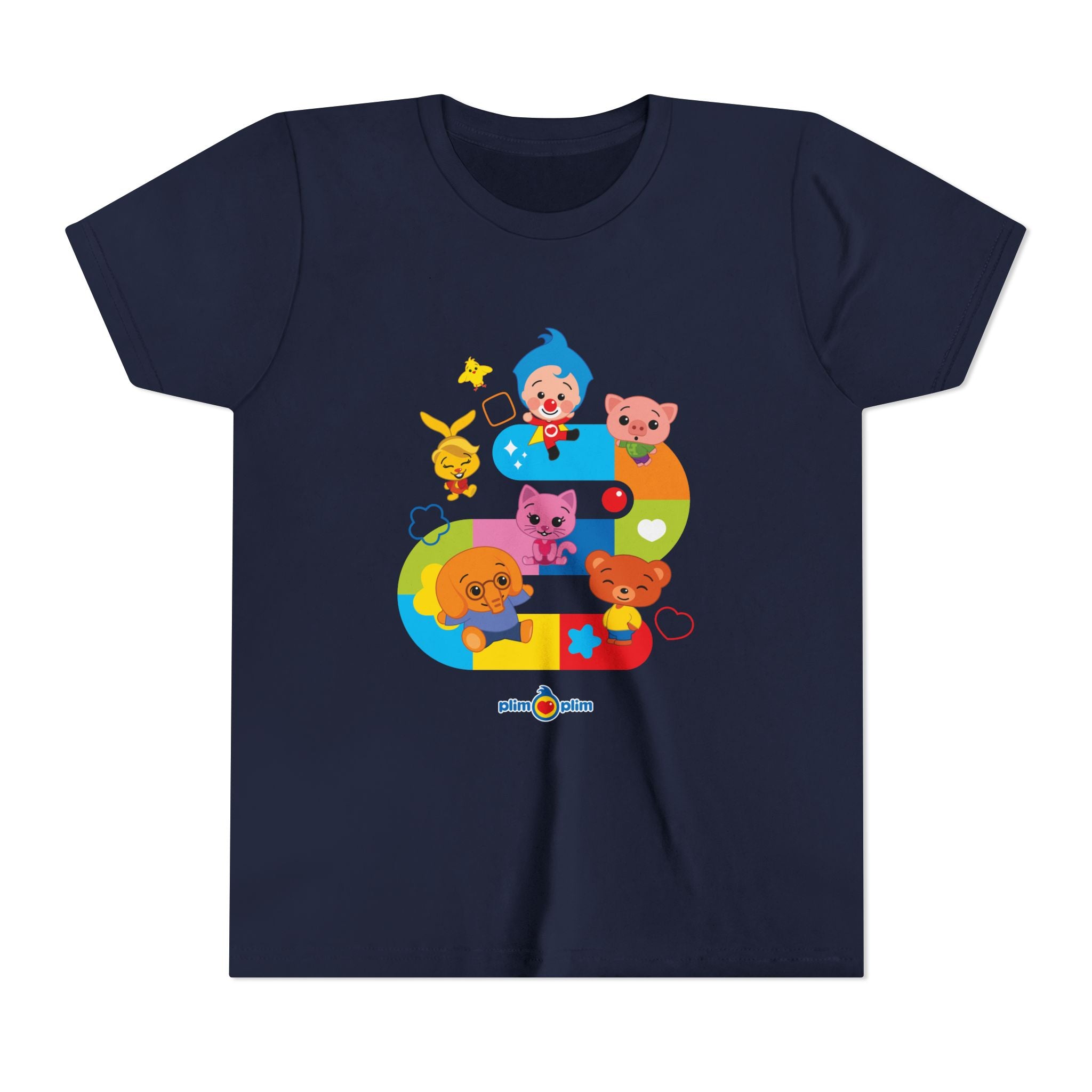 Plim Plim Camiseta Juvenil de Manga Corta Juego