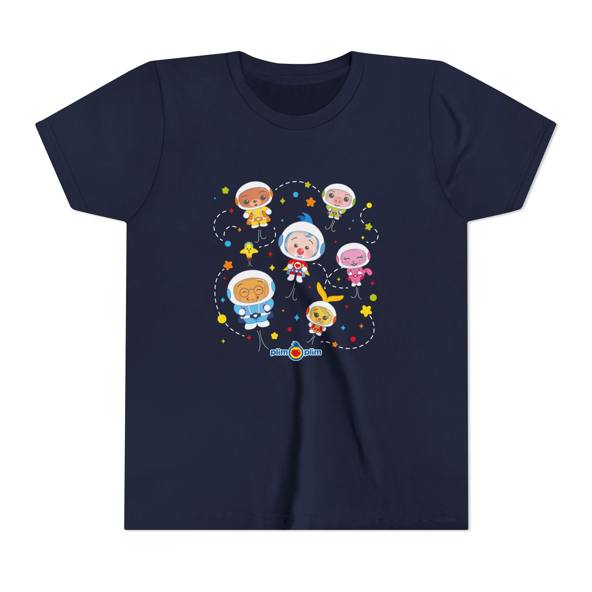 Plim Plim Camiseta Juvenil de Manga Corta Astronautas