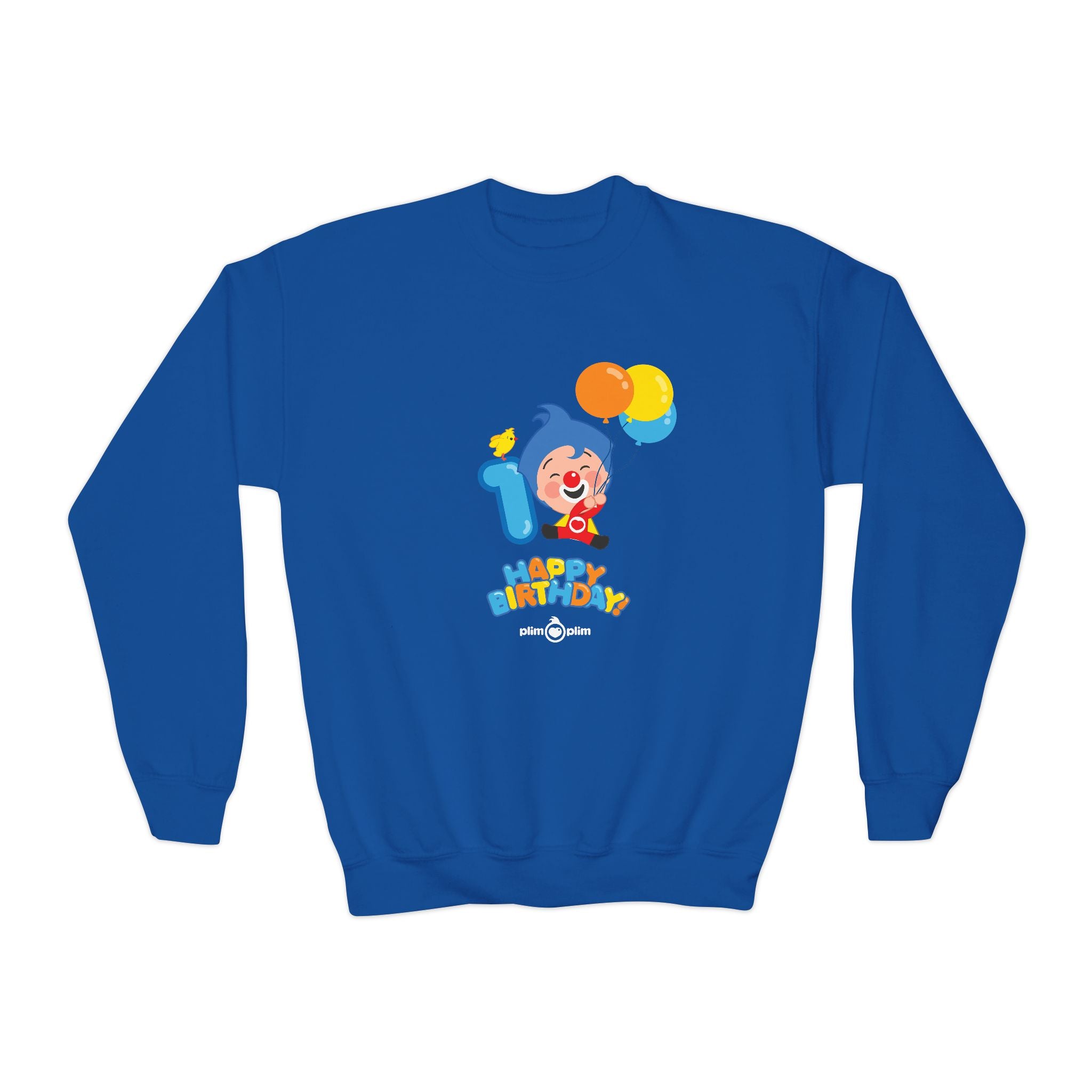 Plim Plim Sudadera Juvenil de Cuello Redondo Cumple 1