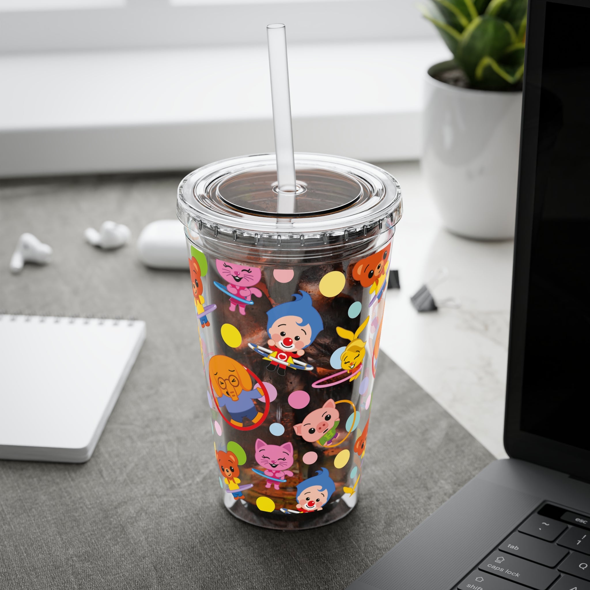Sunsplash Tumbler with Straw, 16oz
