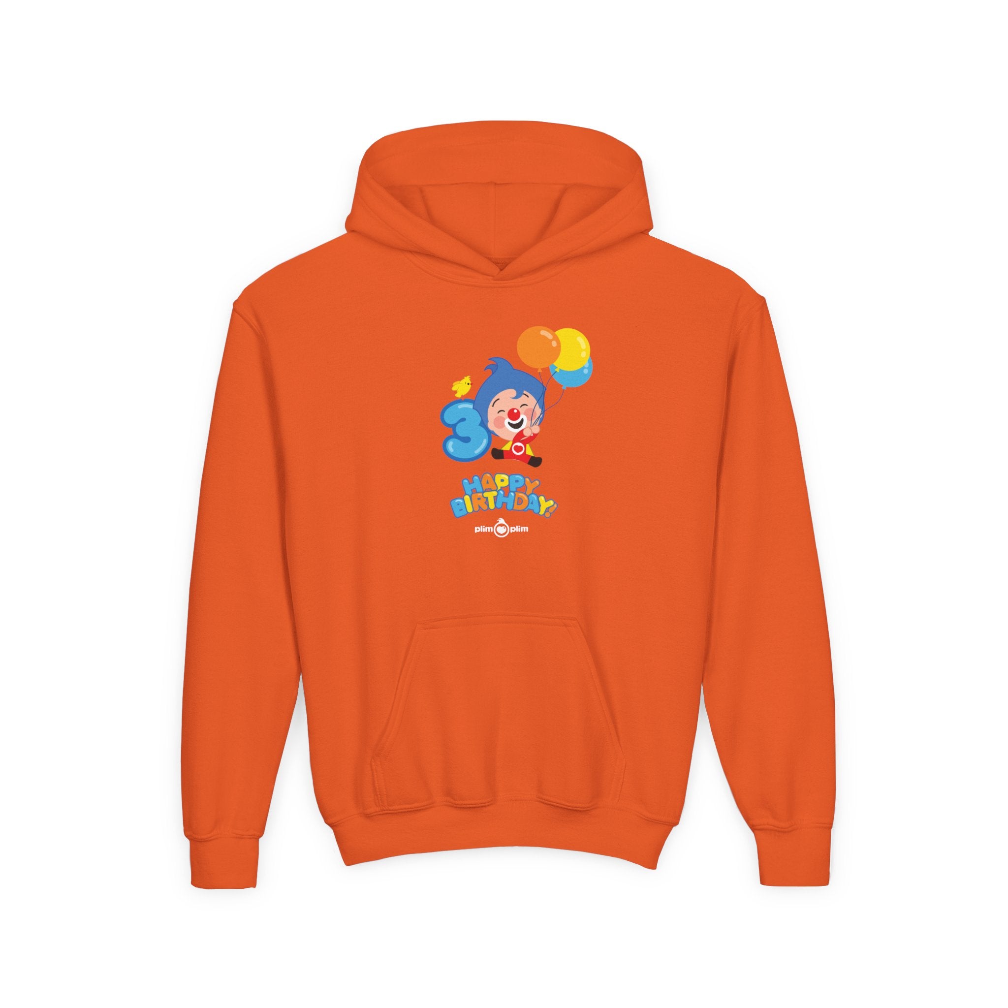Plim Plim Sudadera de Niños con Capucha Cumple 3