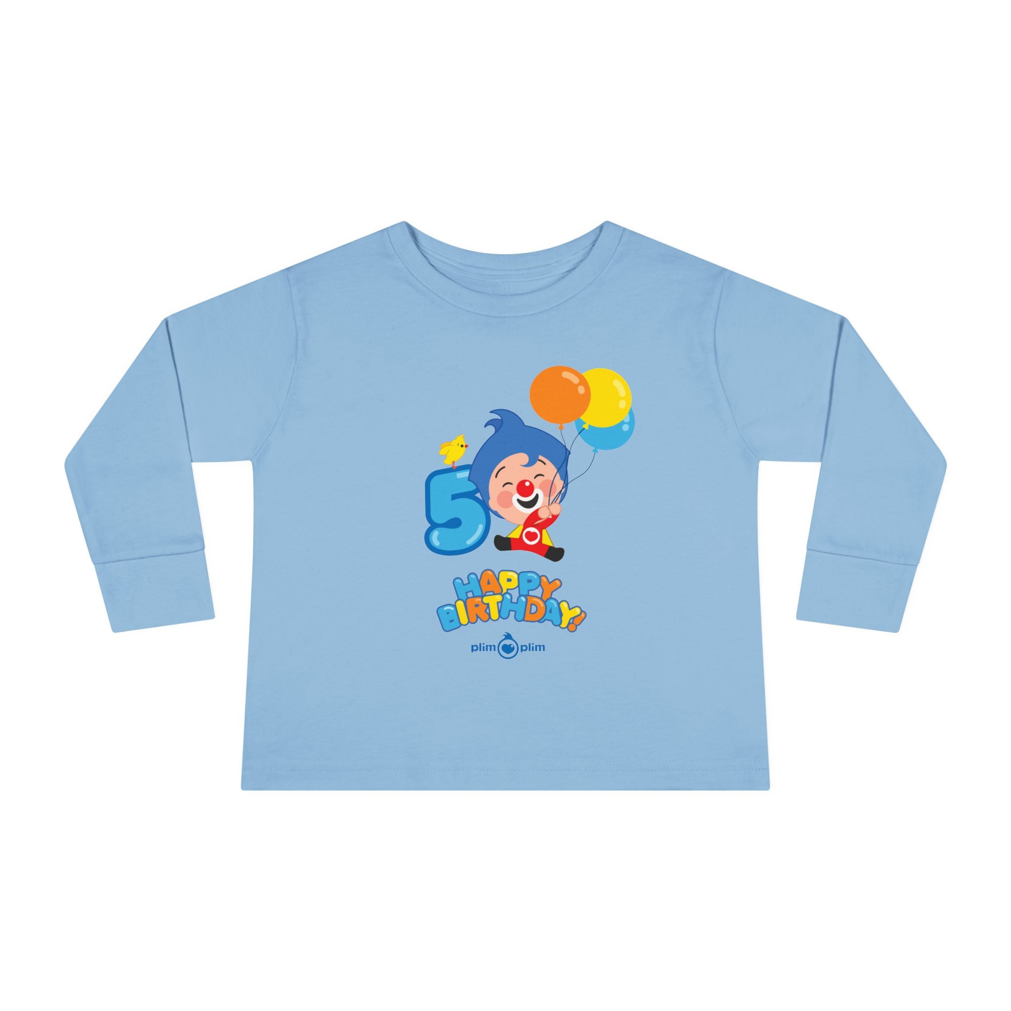 Plim Plim Camiseta Manga Larga de Niños Cumple 5