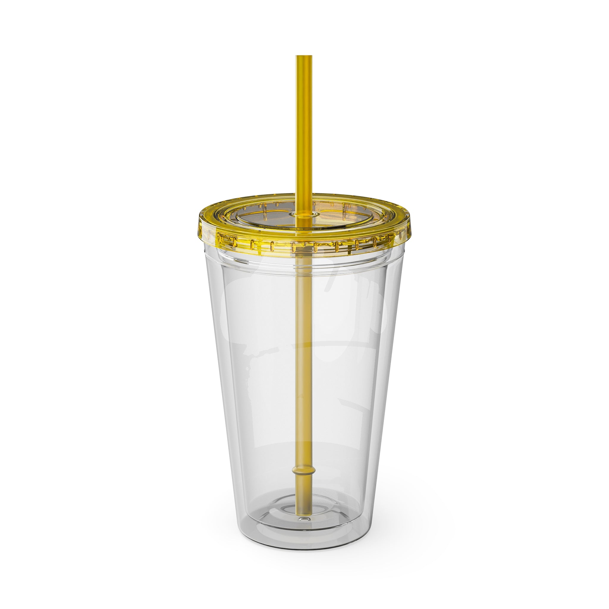 Mikecrack Acrylic Tumbler with Straw